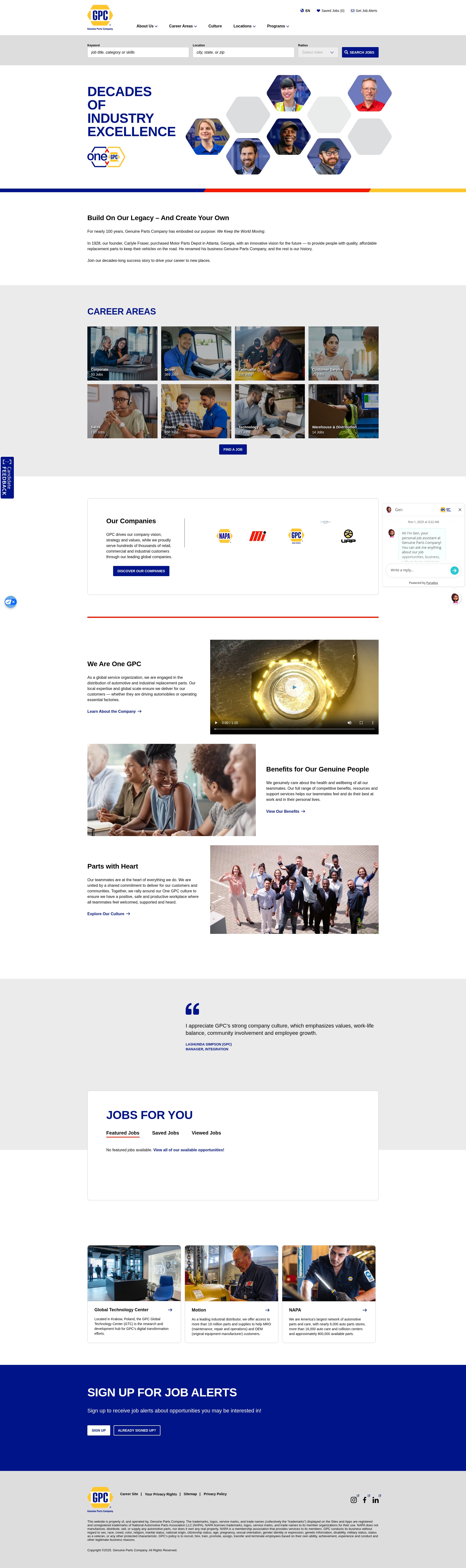 Screenshot of jobs.genpt.com