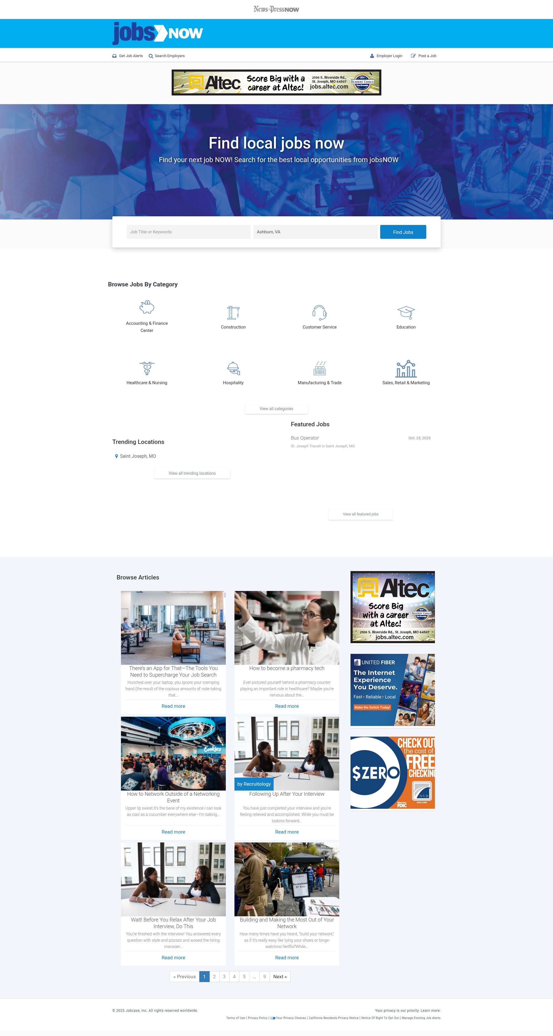 Screenshot of jobs.newspressmediagroup.com