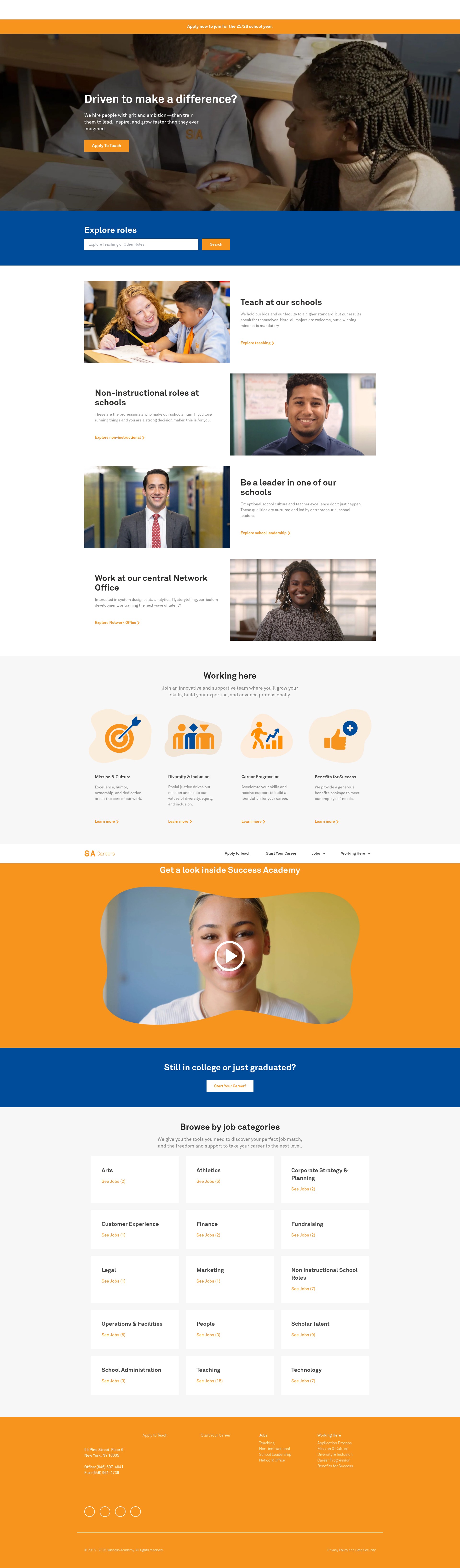 Screenshot of jobs.successacademies.org