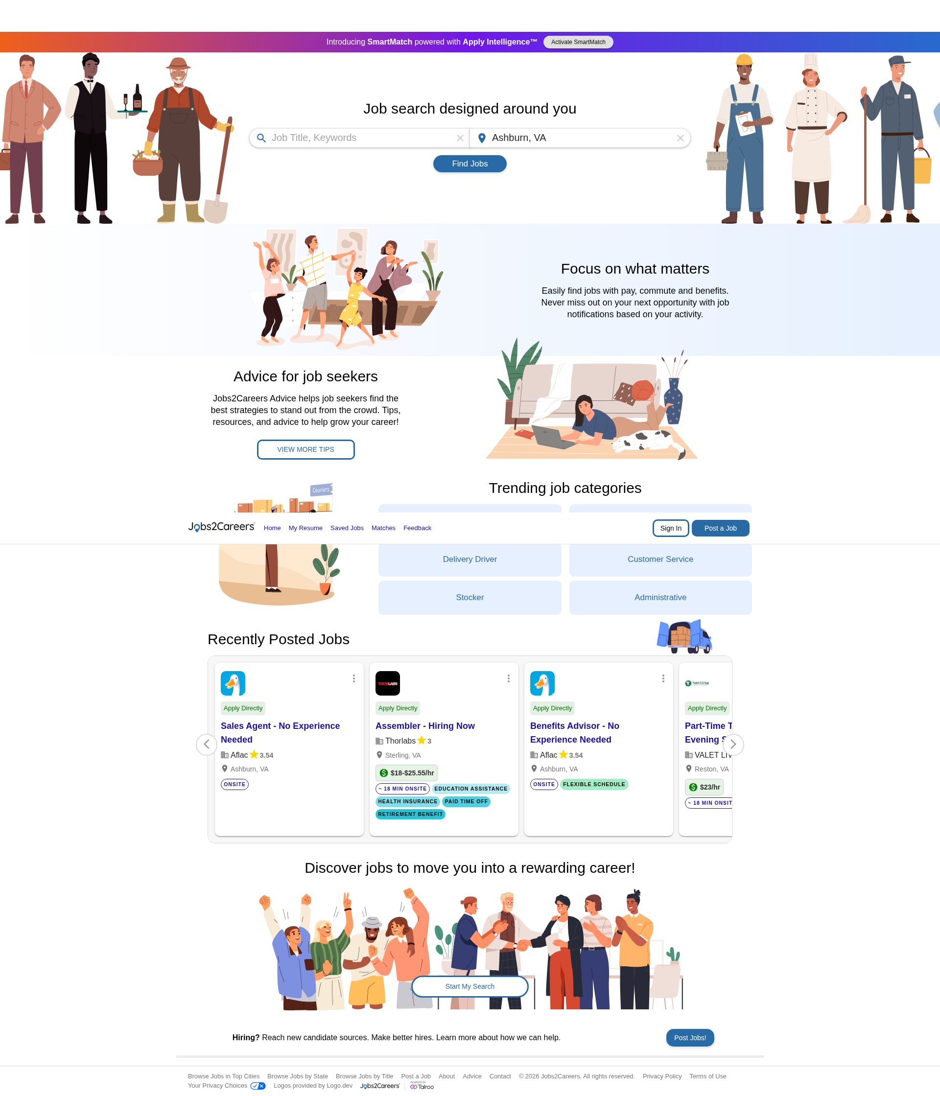 Screenshot of jobs2careers.com