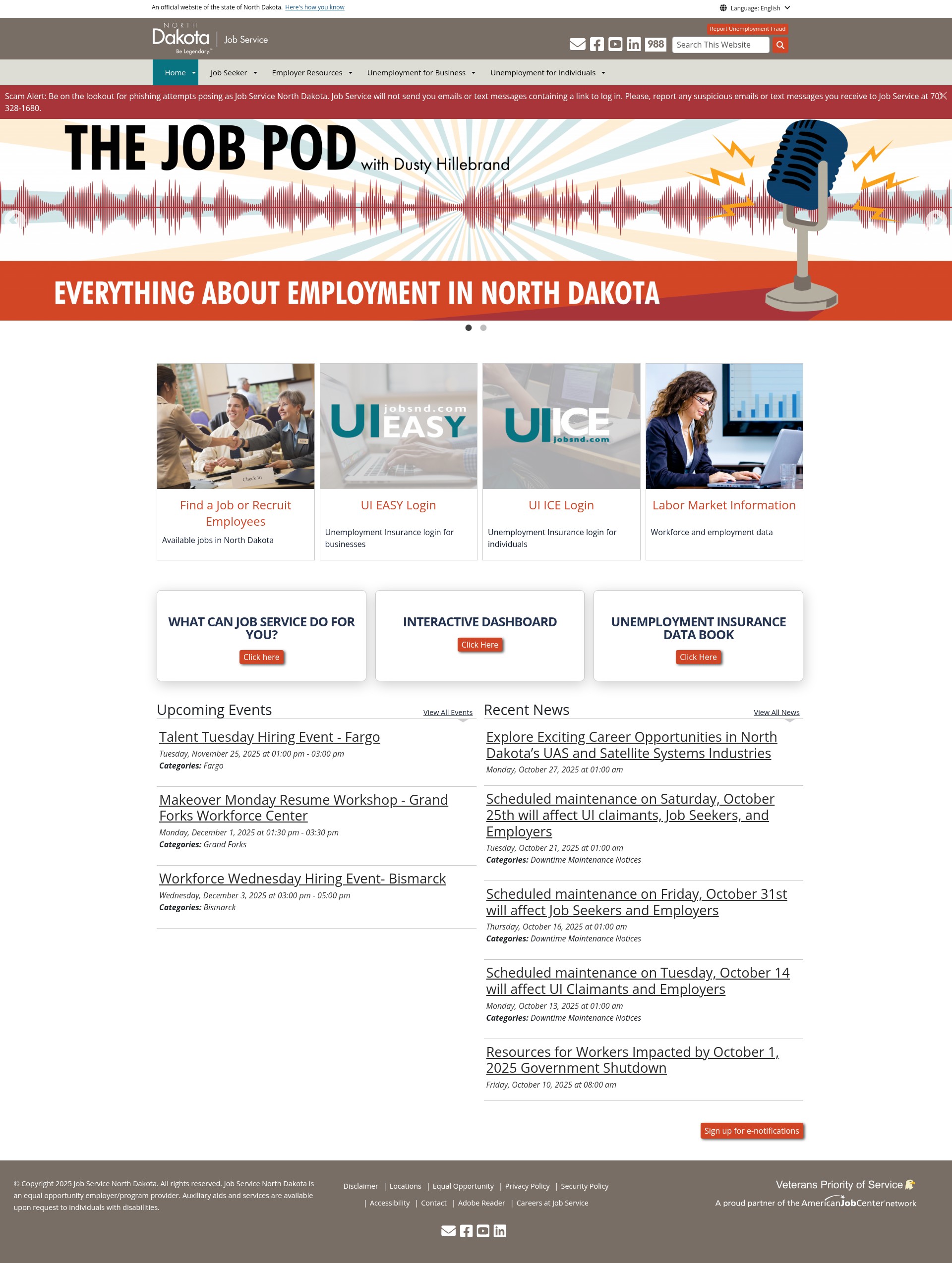 Screenshot of jobsnd.com