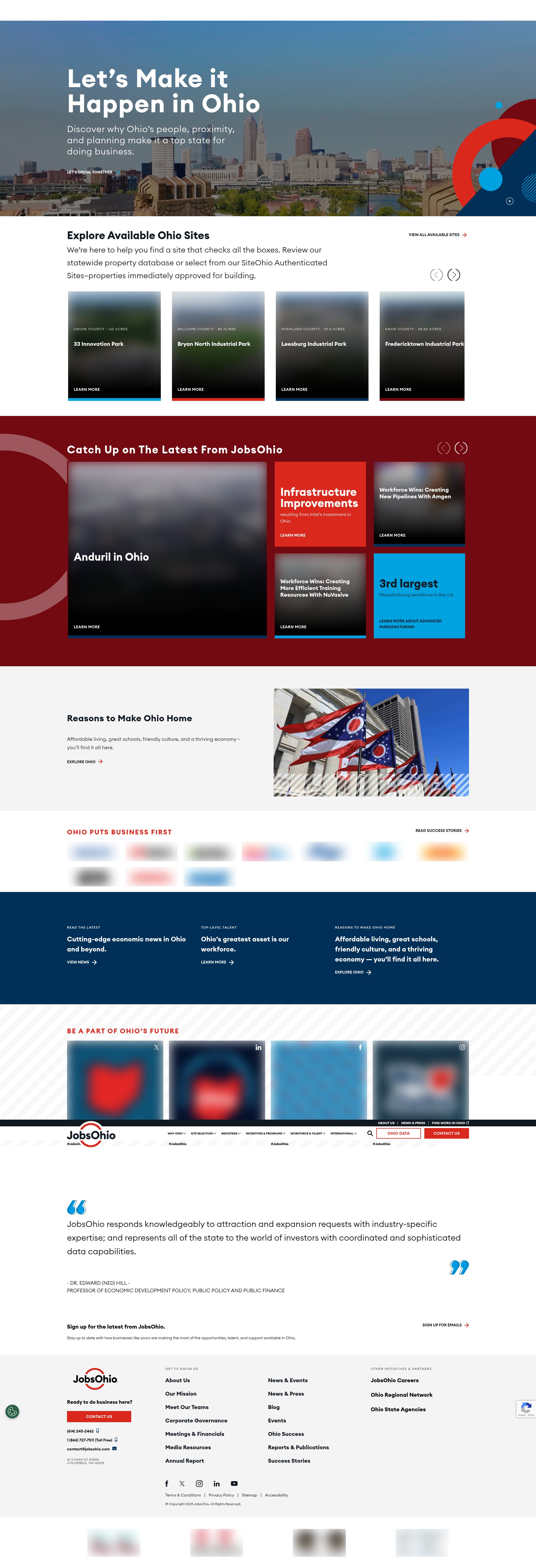Screenshot of jobsohio.com