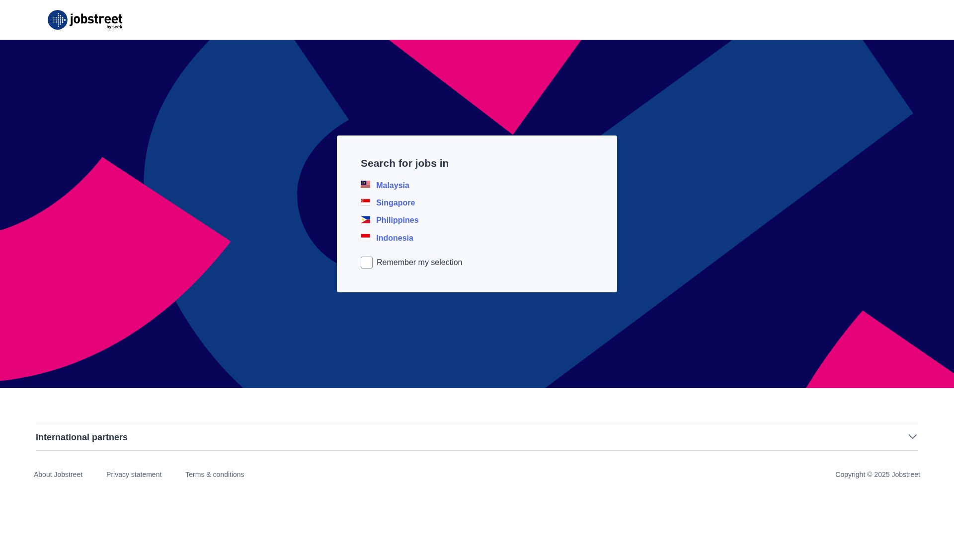 Screenshot of jobstreet.com