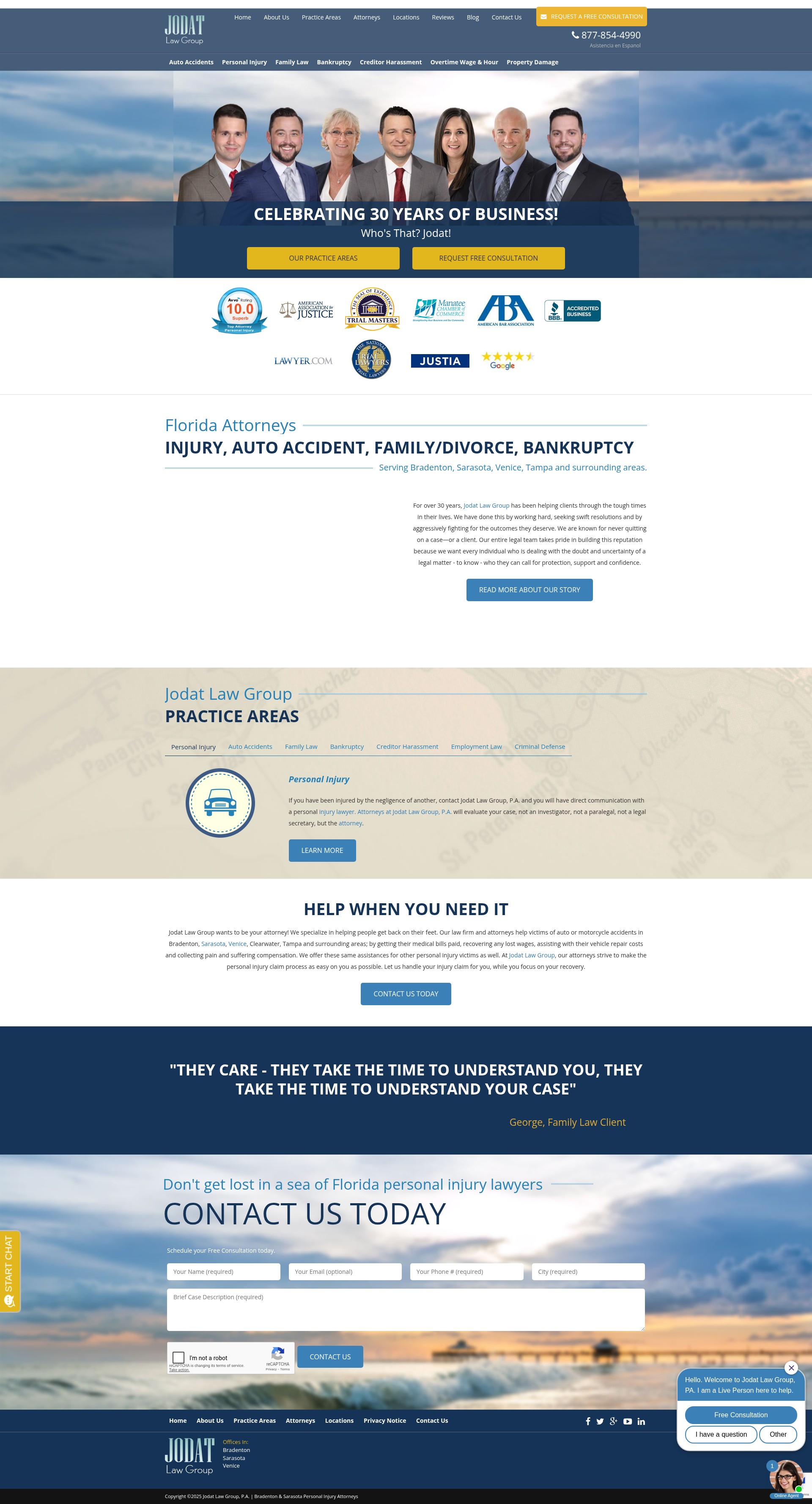 Screenshot of jodatlawgroup.com