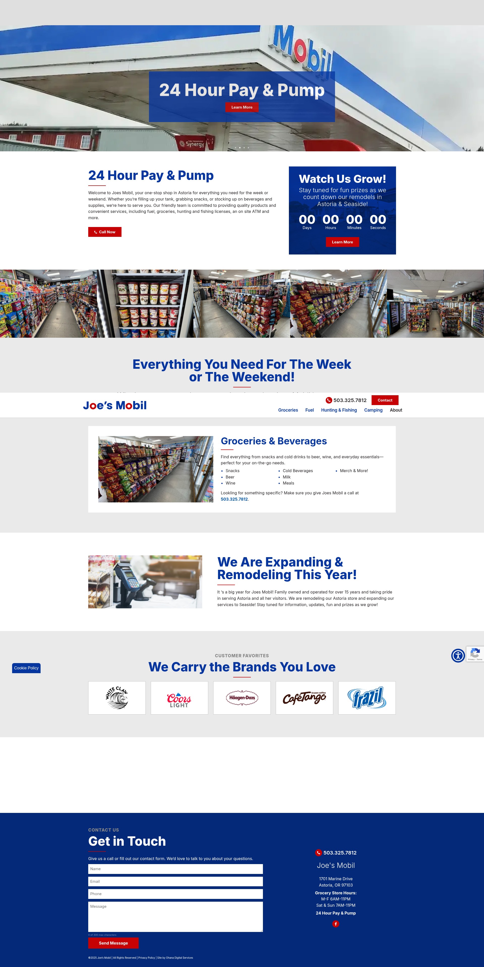 Screenshot of joesmobil.com