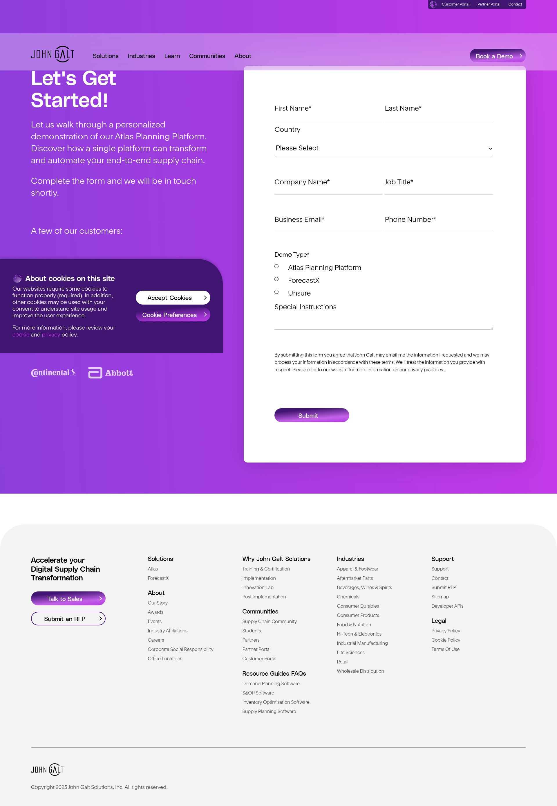 Screenshot of johngalt.com