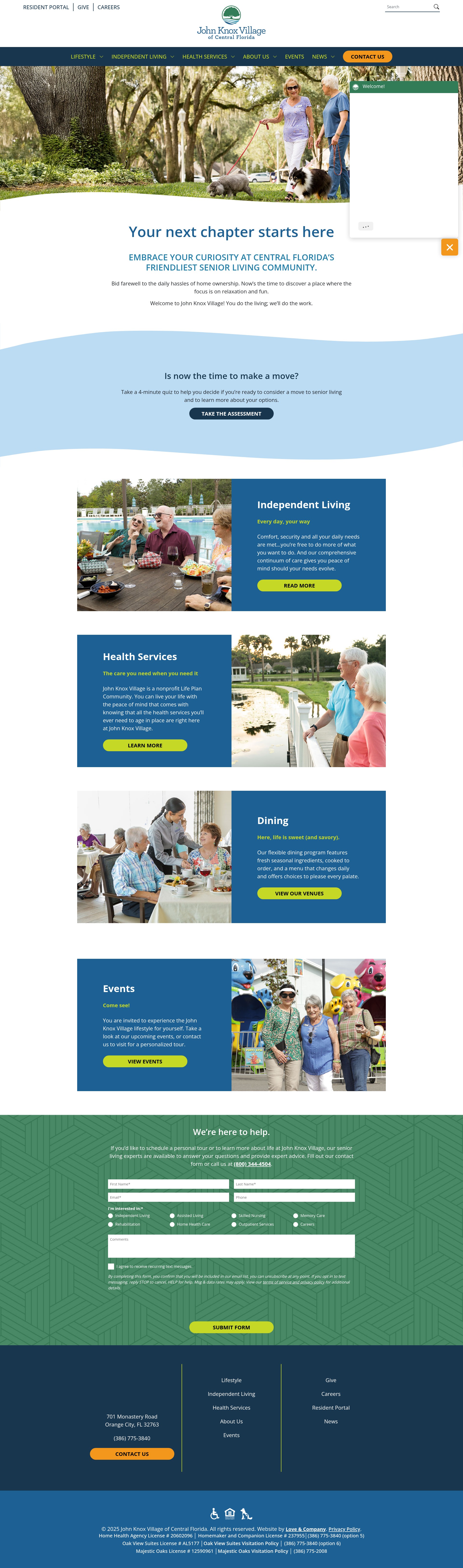 Screenshot of johnknox.com