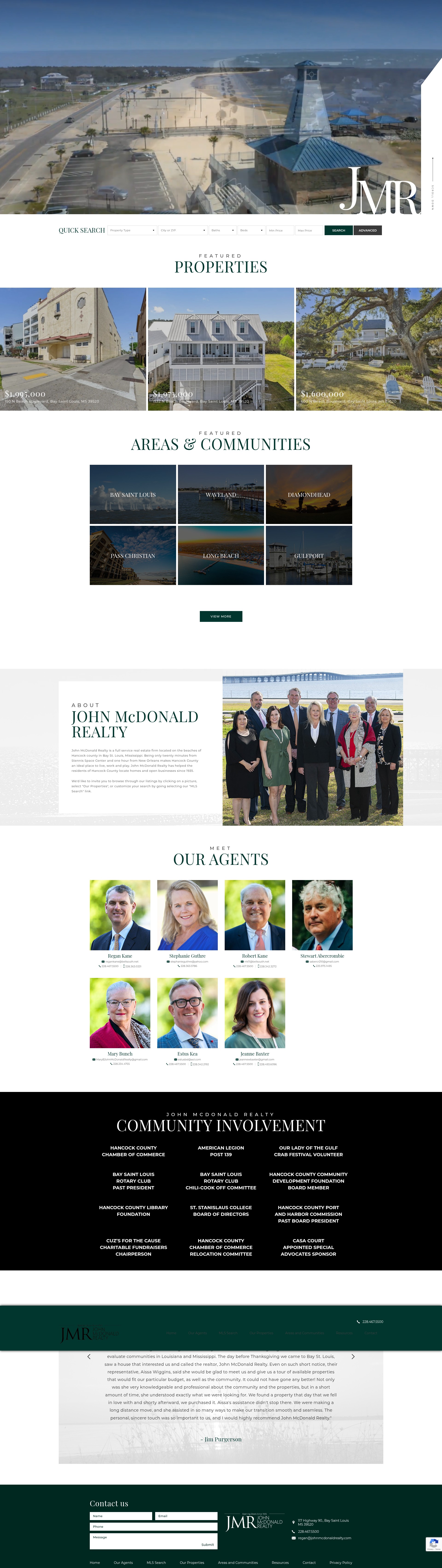 Screenshot of johnmcdonaldrealty.com