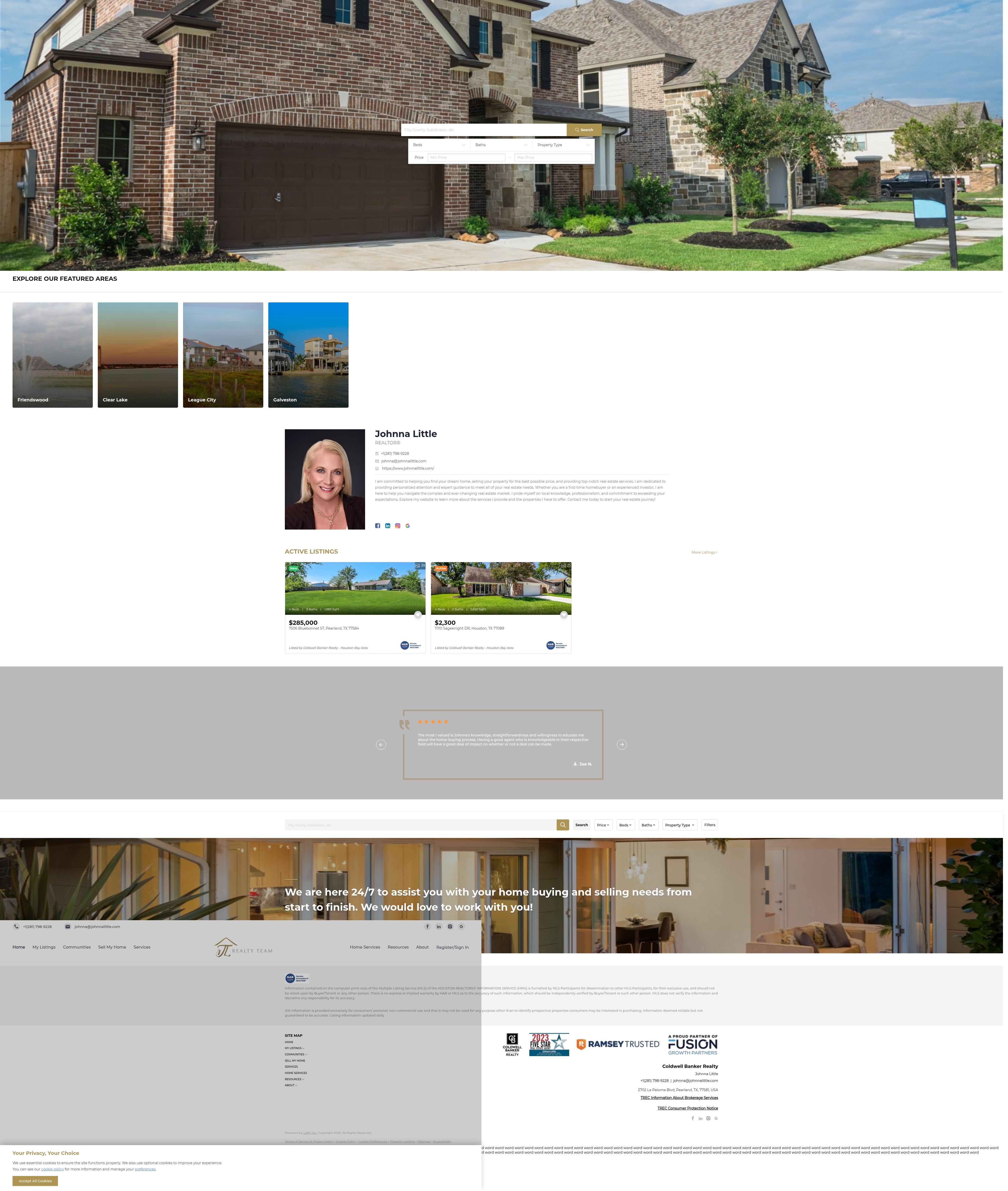 Screenshot of johnnalittle.com
