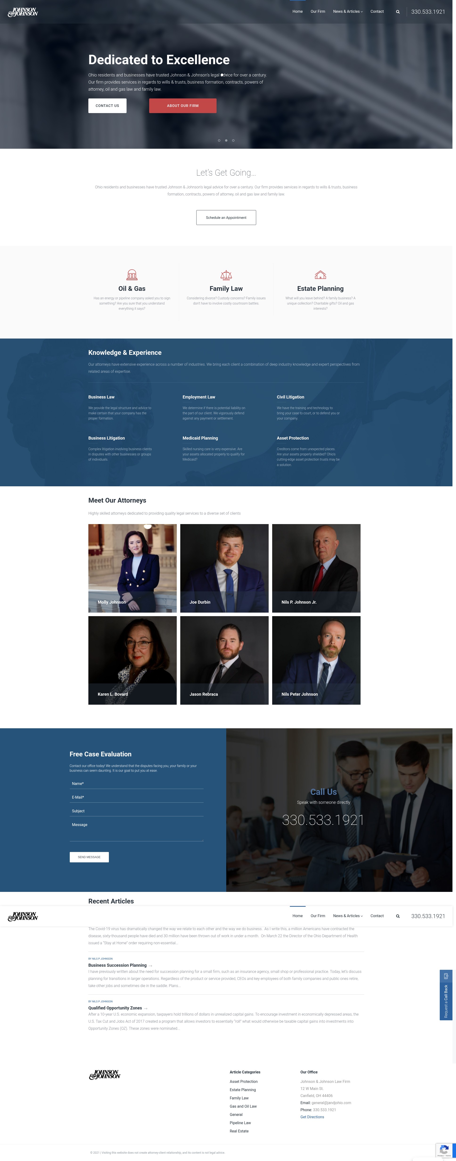 Screenshot of johnsonandjohnsonohio.com