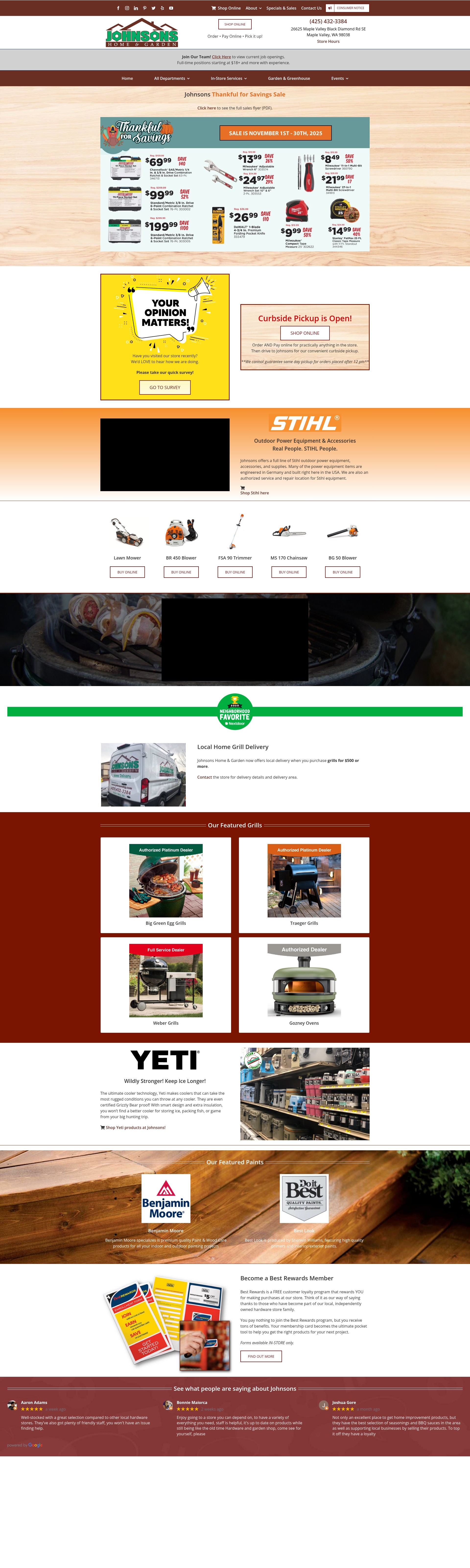 Screenshot of johnsonshg.com