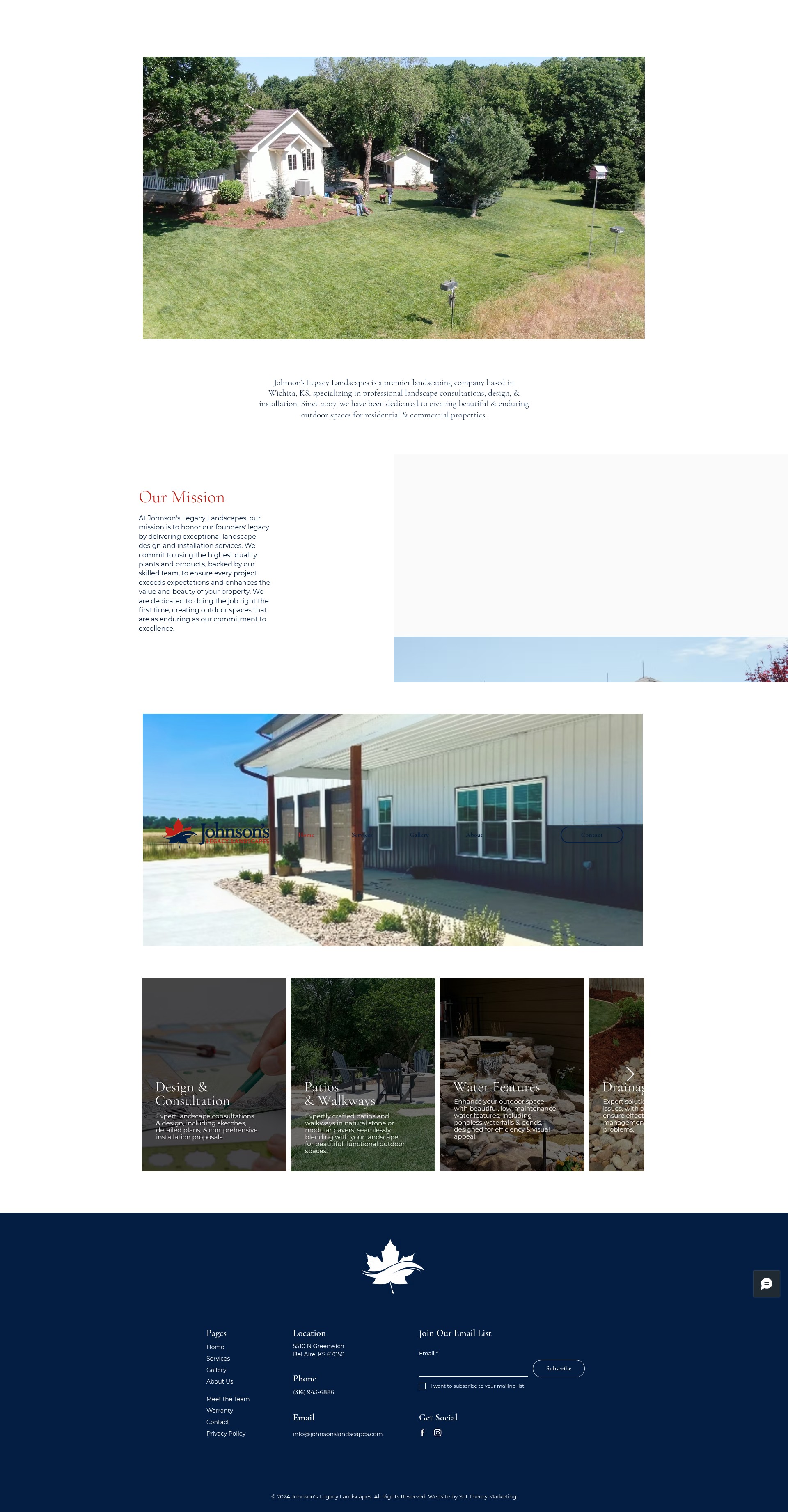 Screenshot of johnsonslandscapes.com