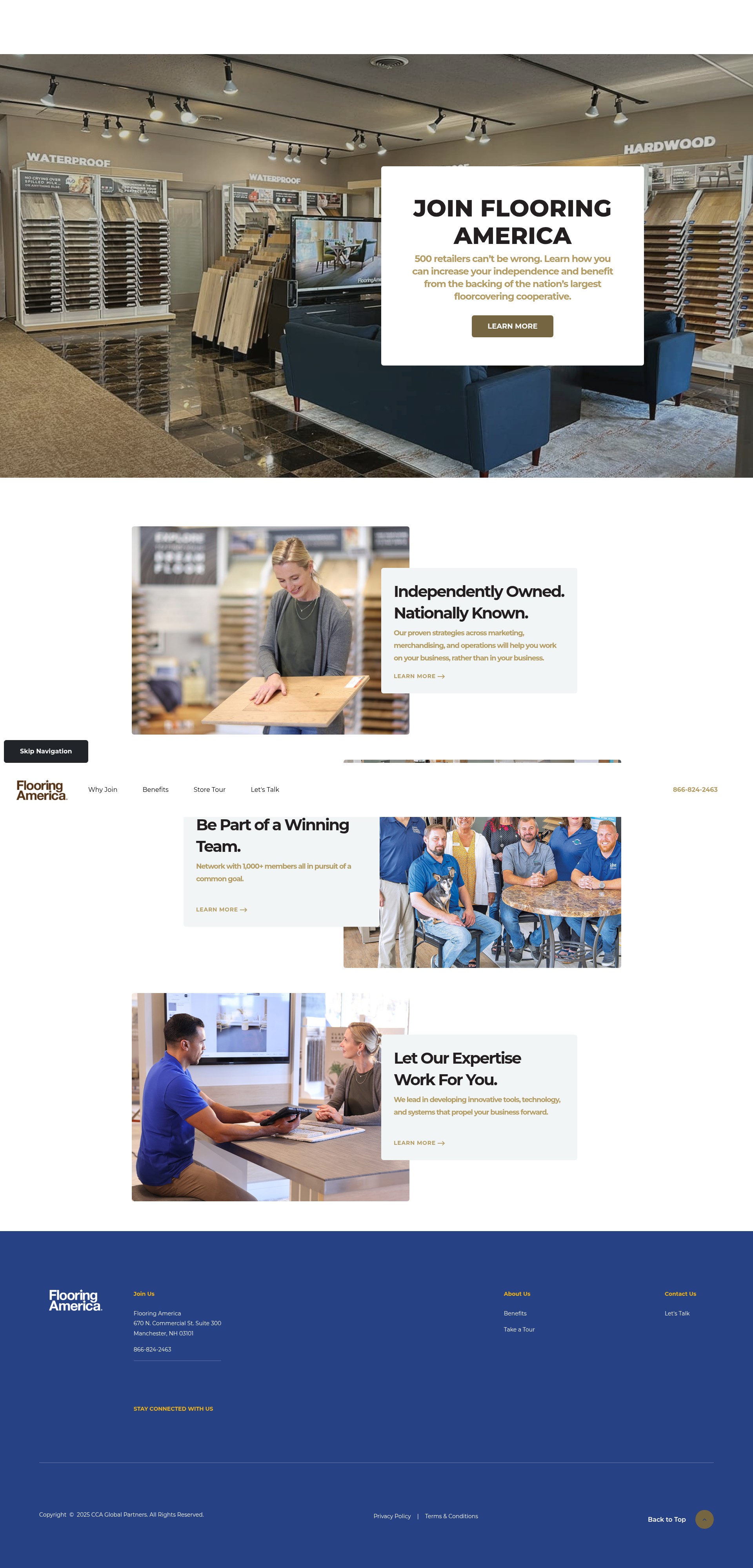 Screenshot of join.flooringamerica.com