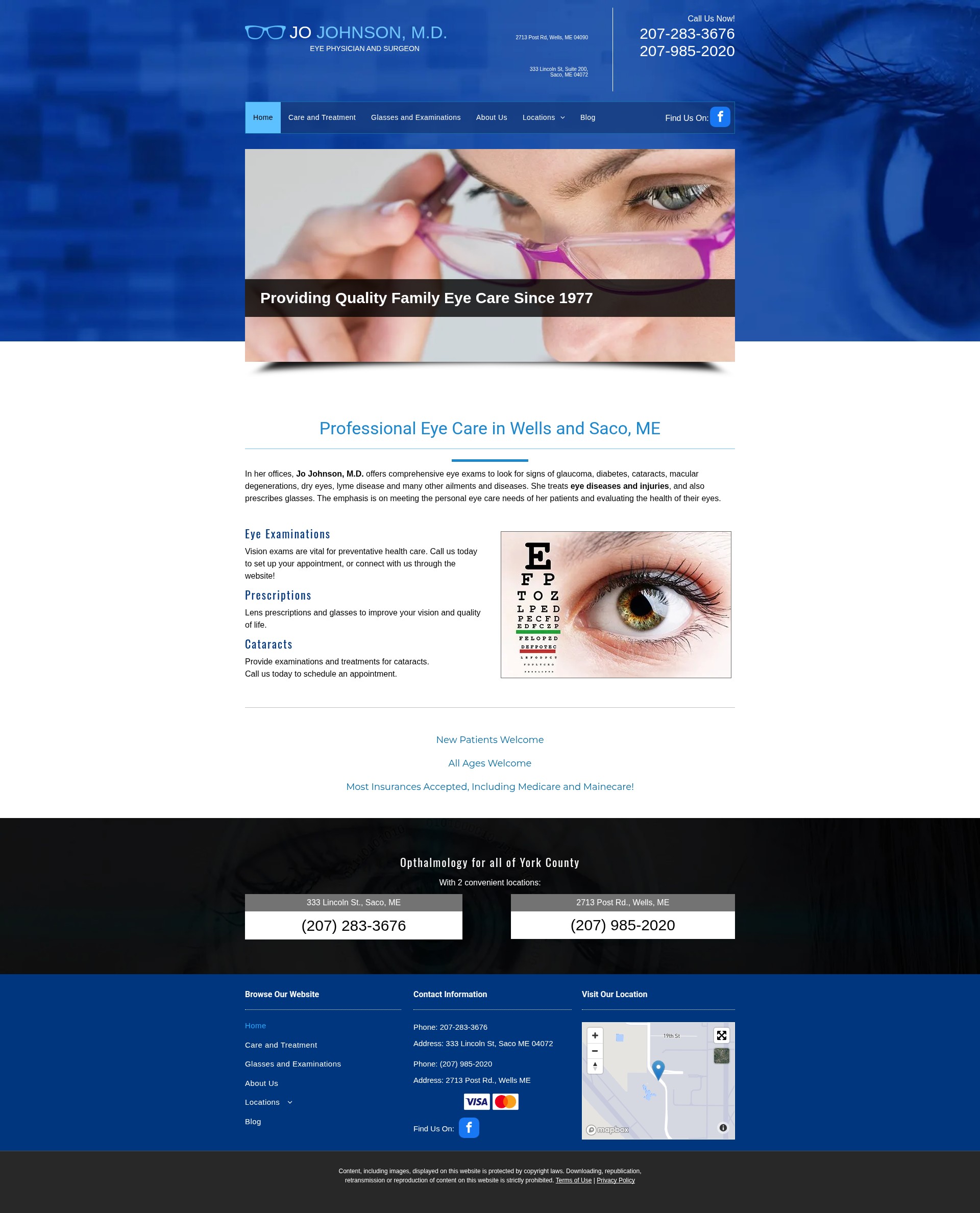 Screenshot of jojohnsonmd.com