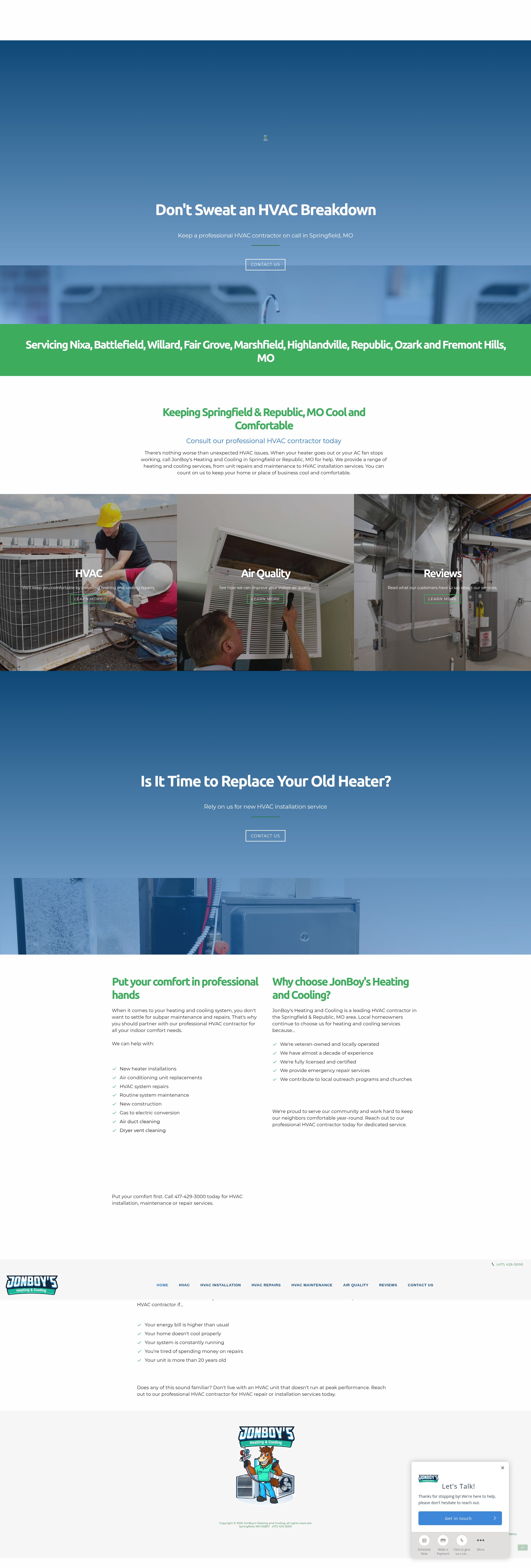Screenshot of jonboysac.com