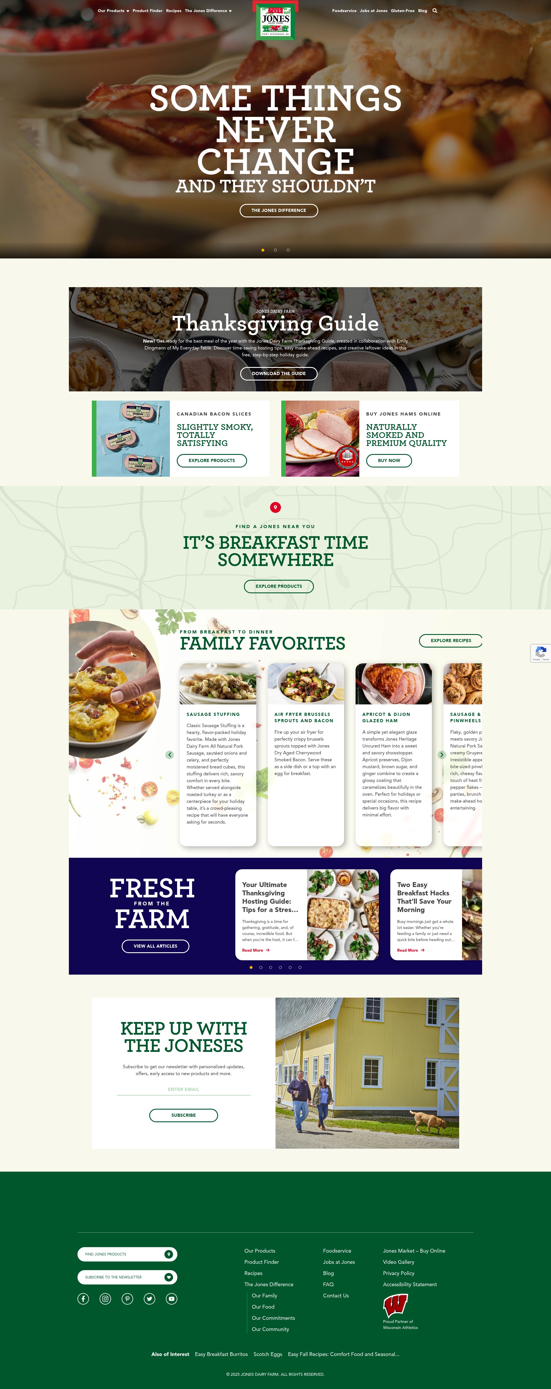Screenshot of jonesdairyfarm.com