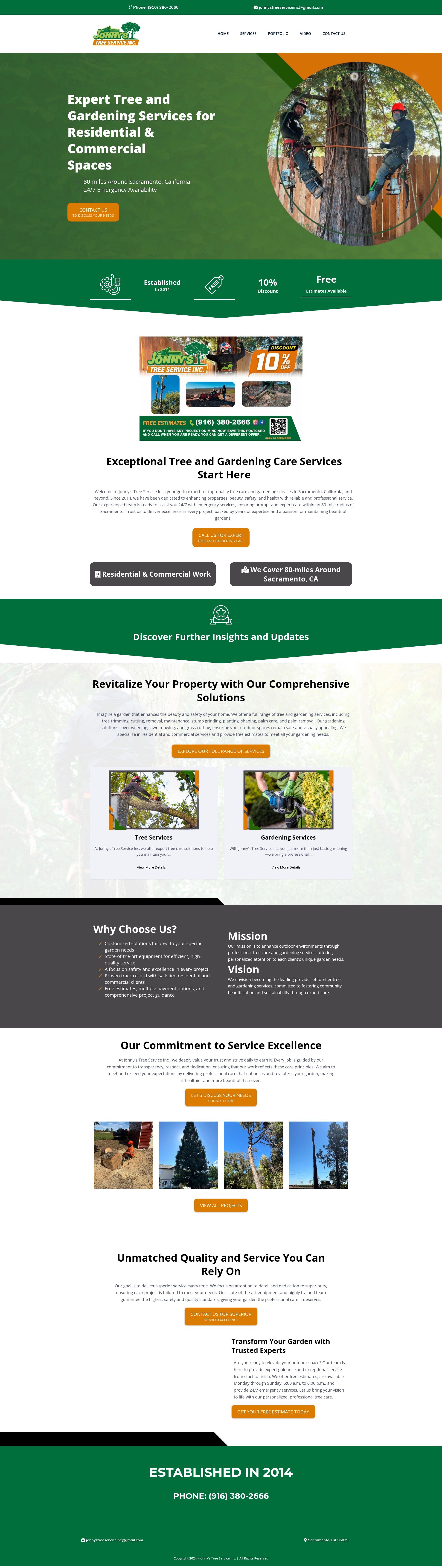 Screenshot of jonnystreeserviceinc.com