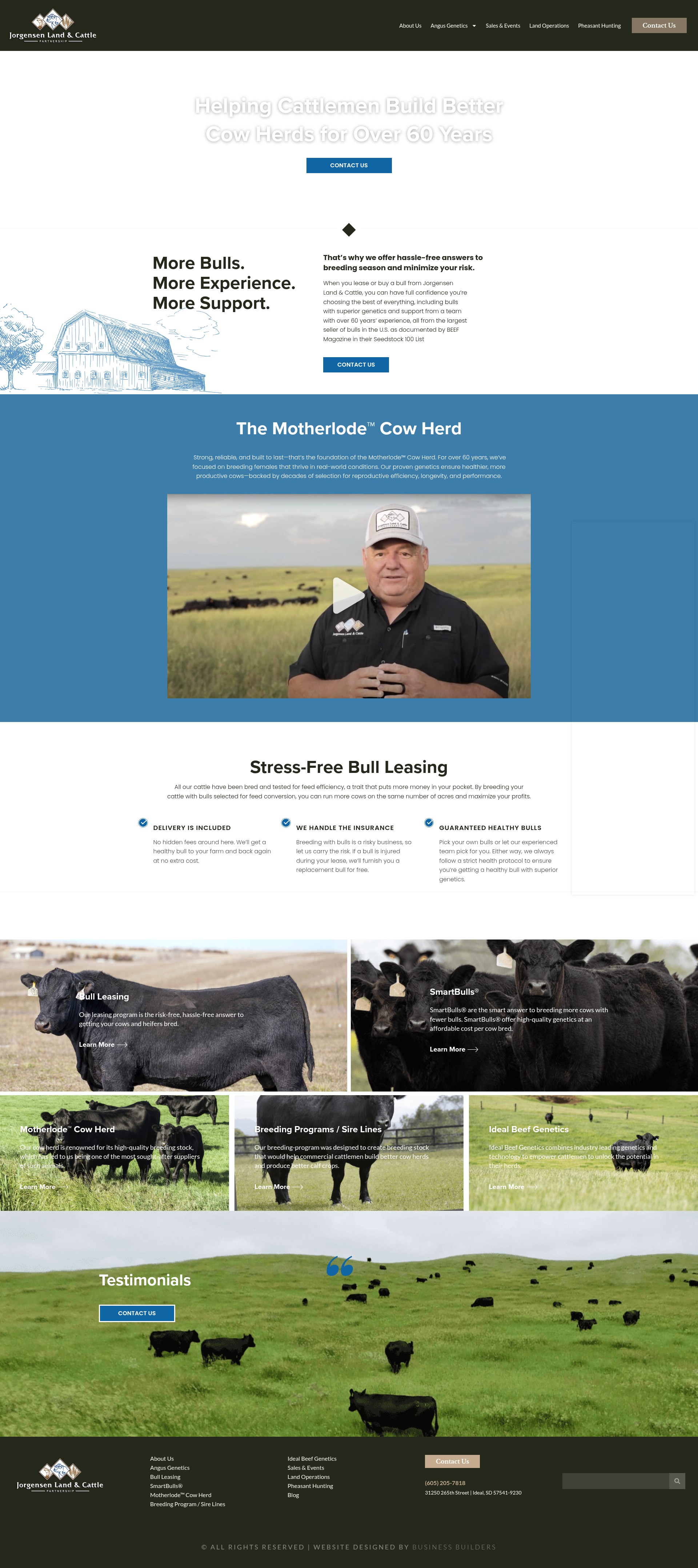 Screenshot of jorgensenfarms.com