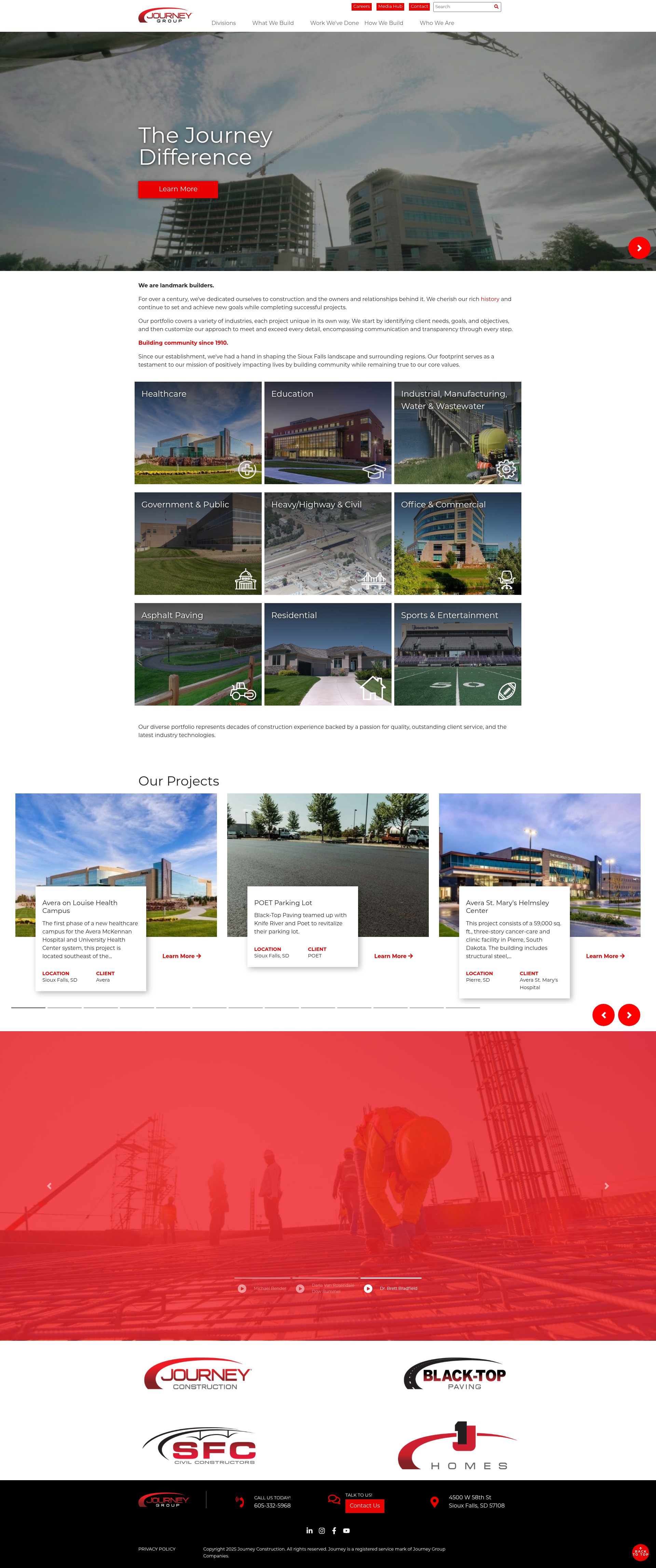 Screenshot of journeyconstruction.com