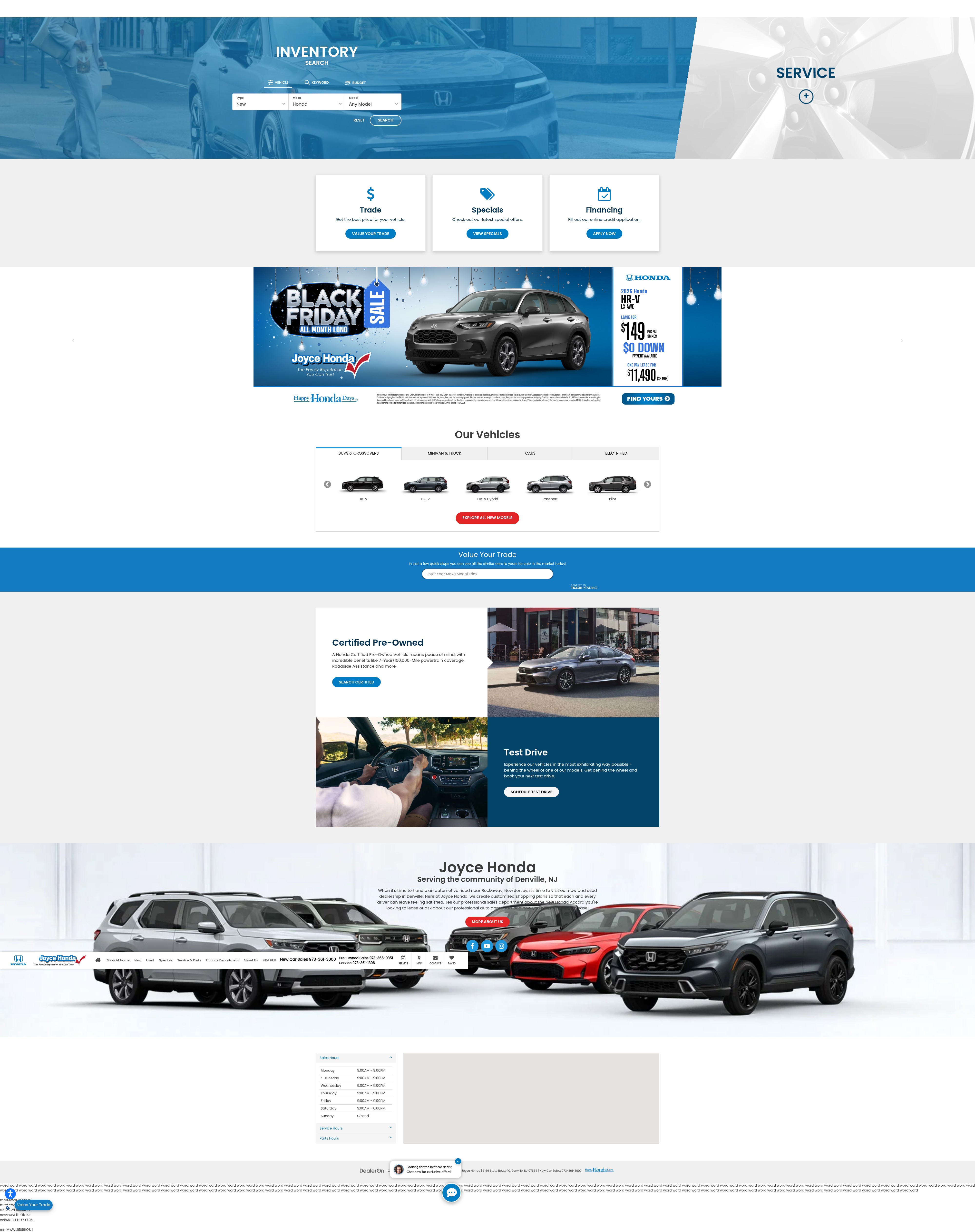Screenshot of joycehonda.com