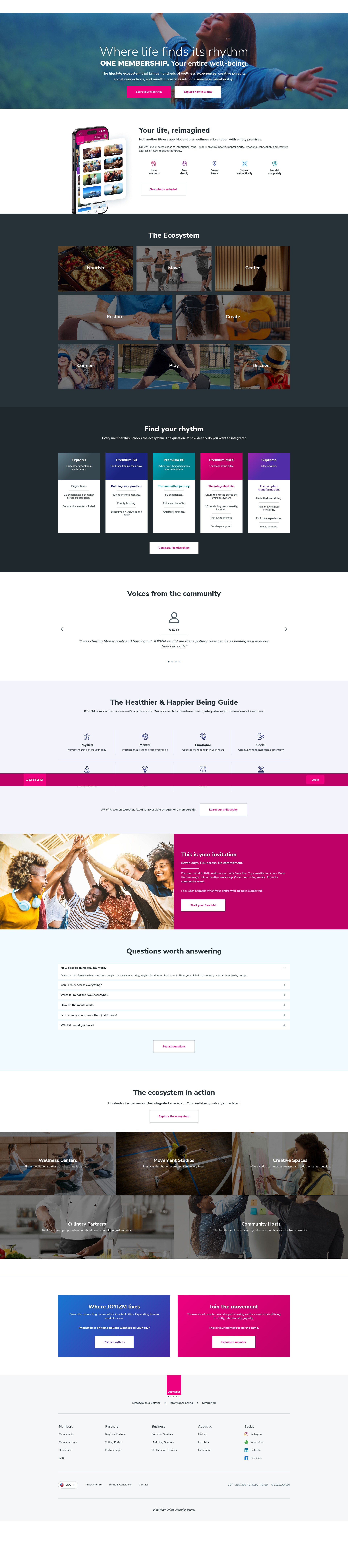 Screenshot of joyizm.com