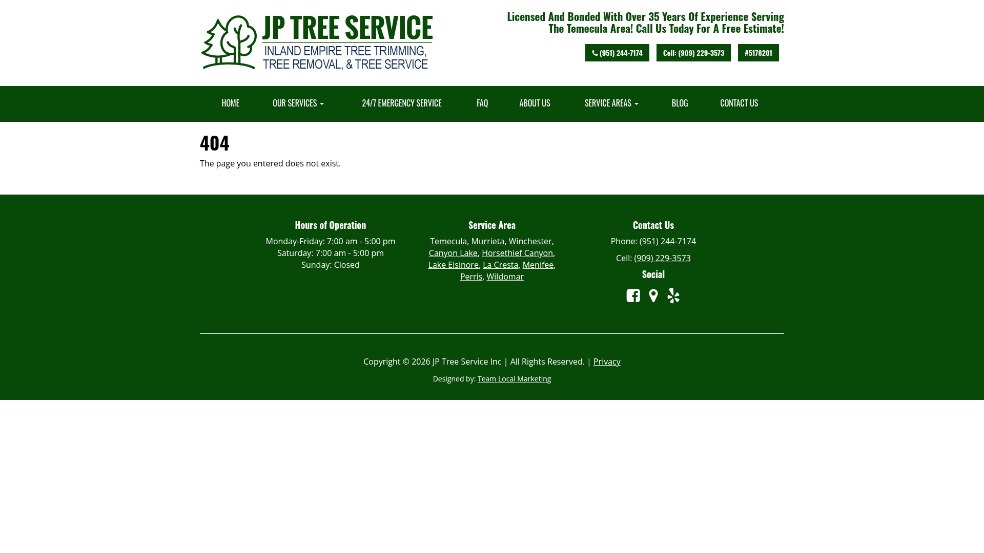 Screenshot of jptrees.site