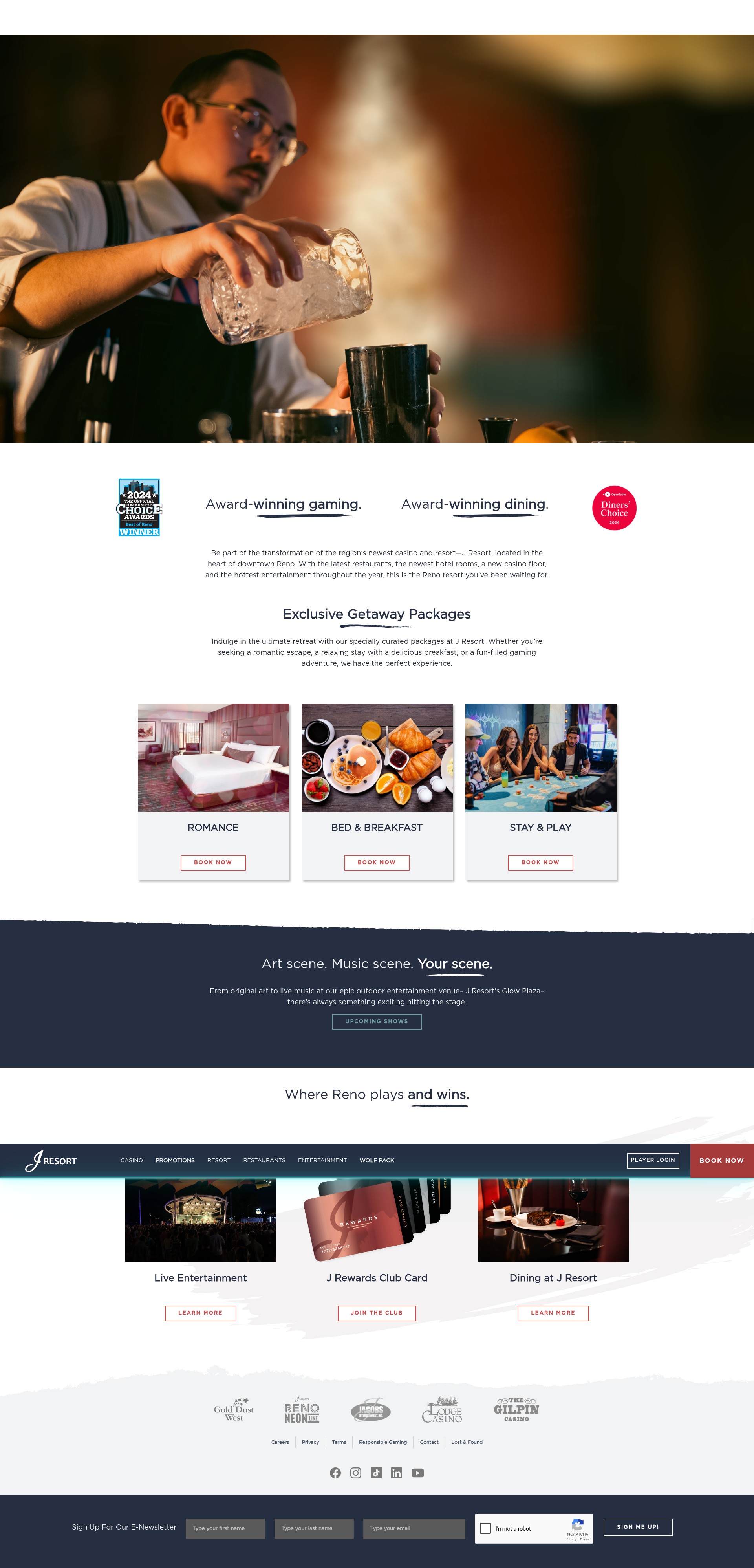 Screenshot of jresortreno.com
