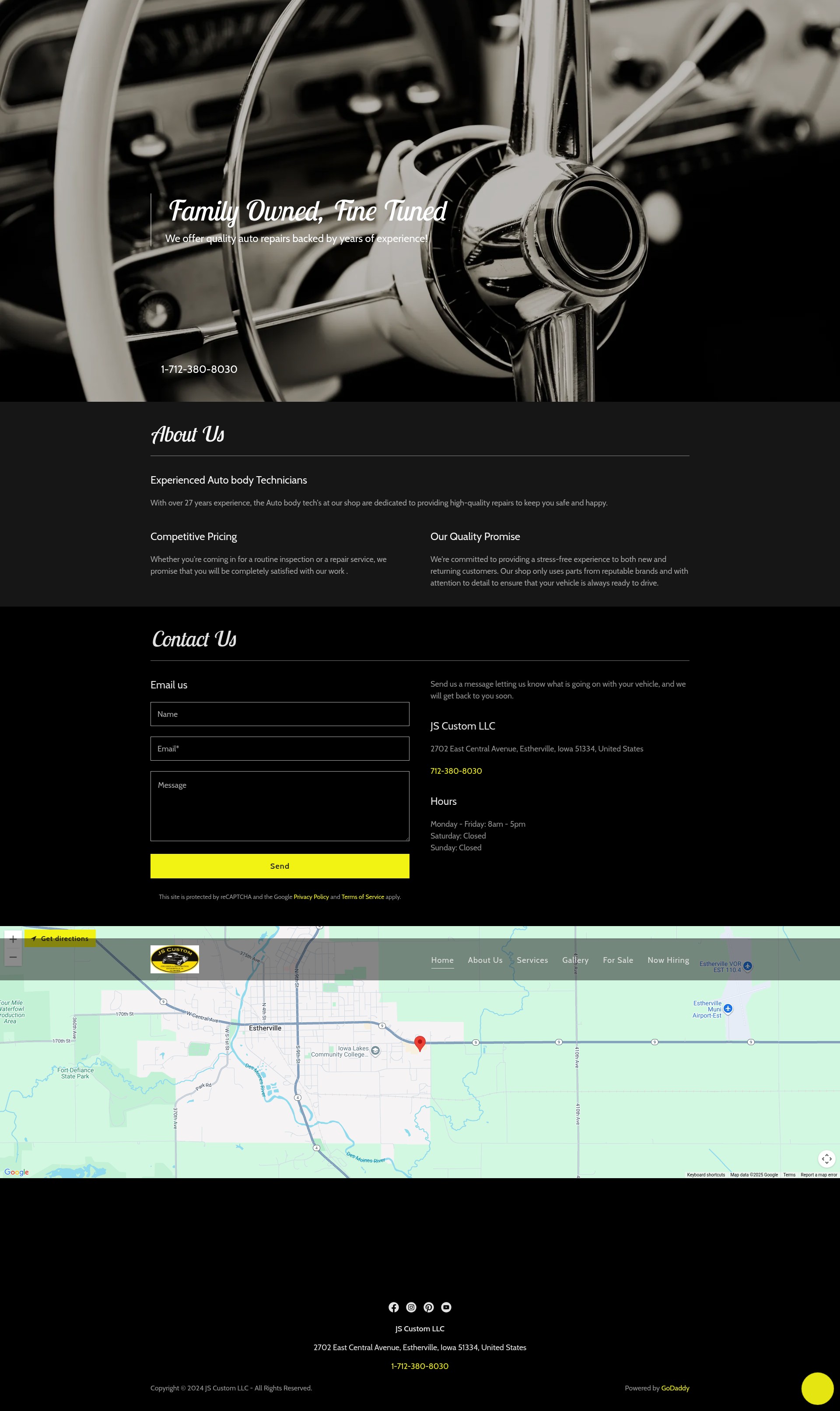 Screenshot of jscustomllc.net