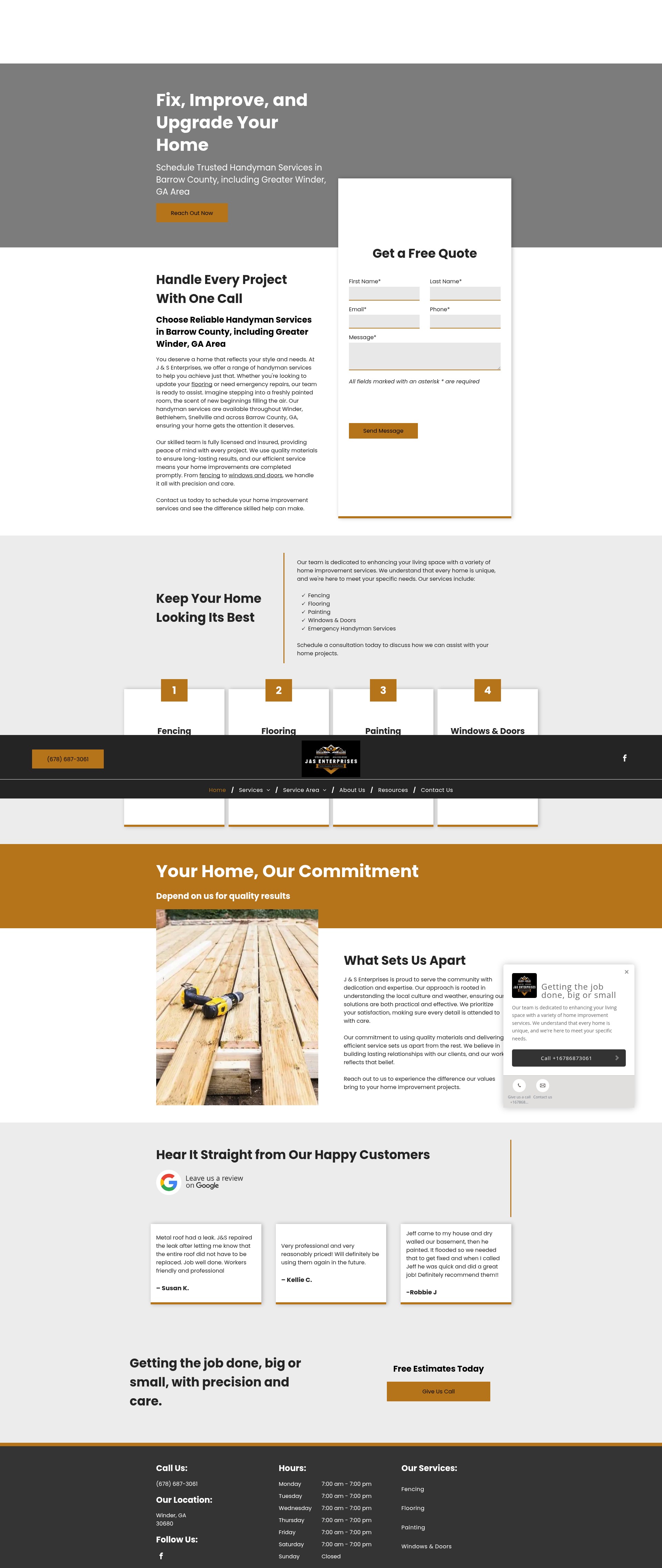 Screenshot of jsenterprisesllc.net