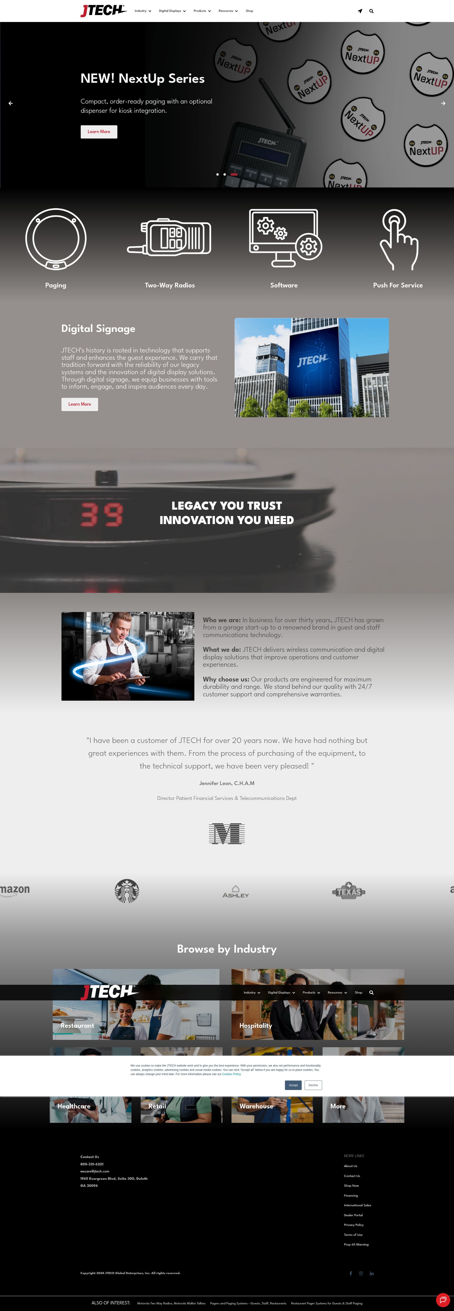 Screenshot of jtech.com