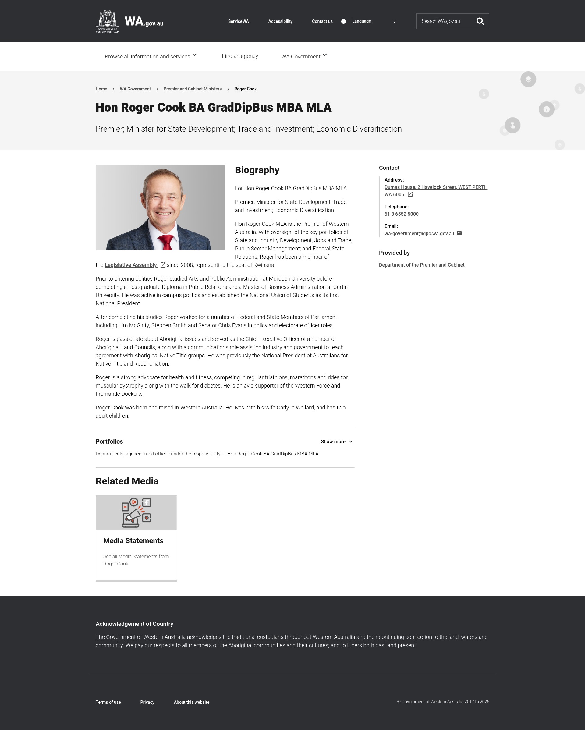 Screenshot of jtsi.wa.gov.au