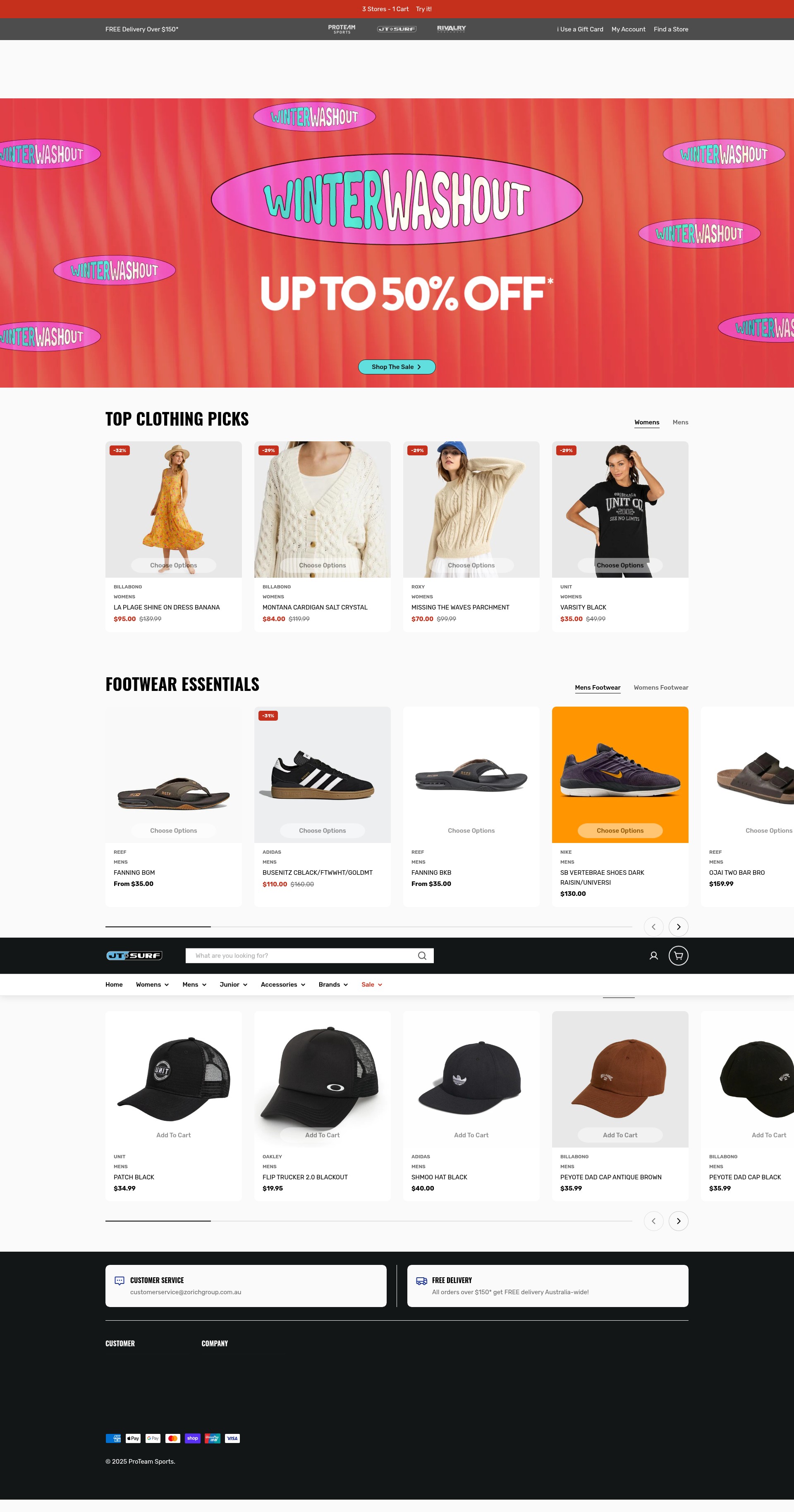 Screenshot of jtsurf.com.au