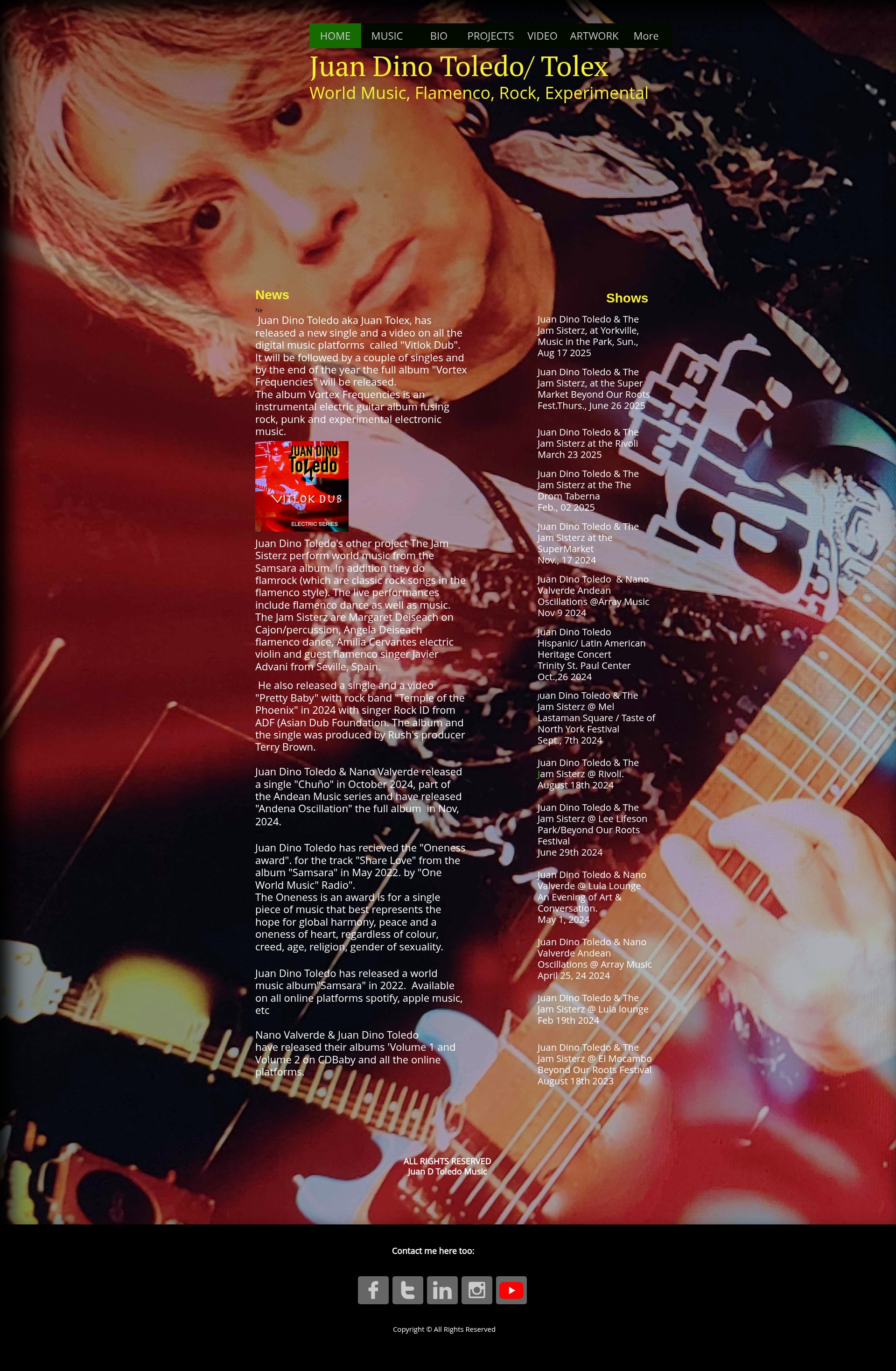 Screenshot of juandinotoledo.com