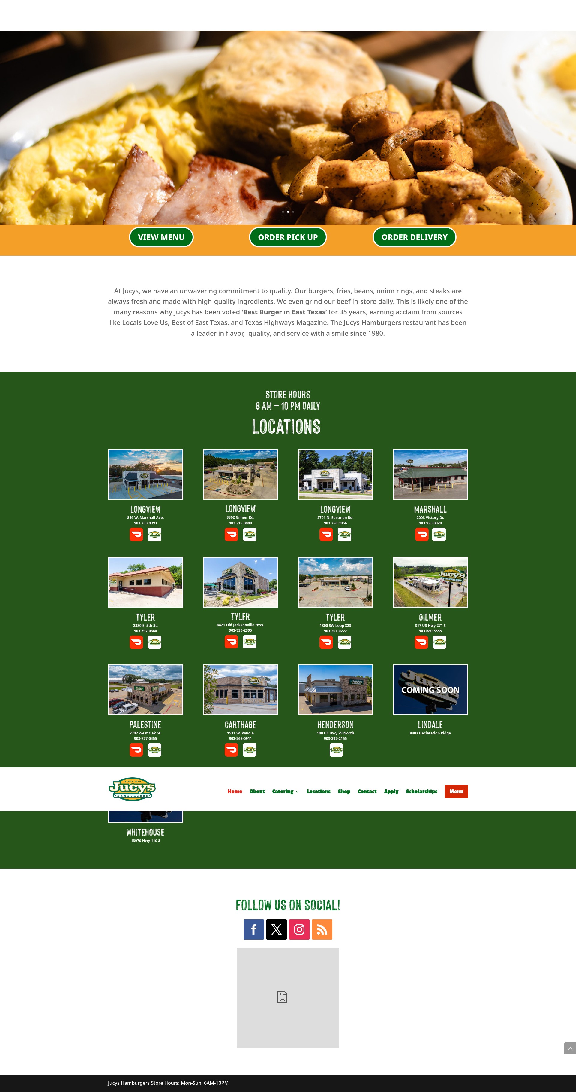 Screenshot of jucyshamburgers.com