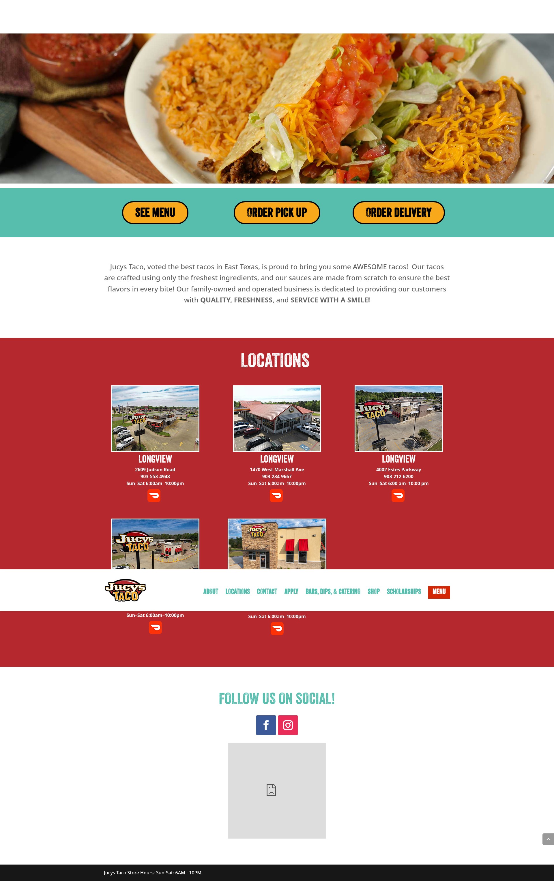 Screenshot of jucystaco.com