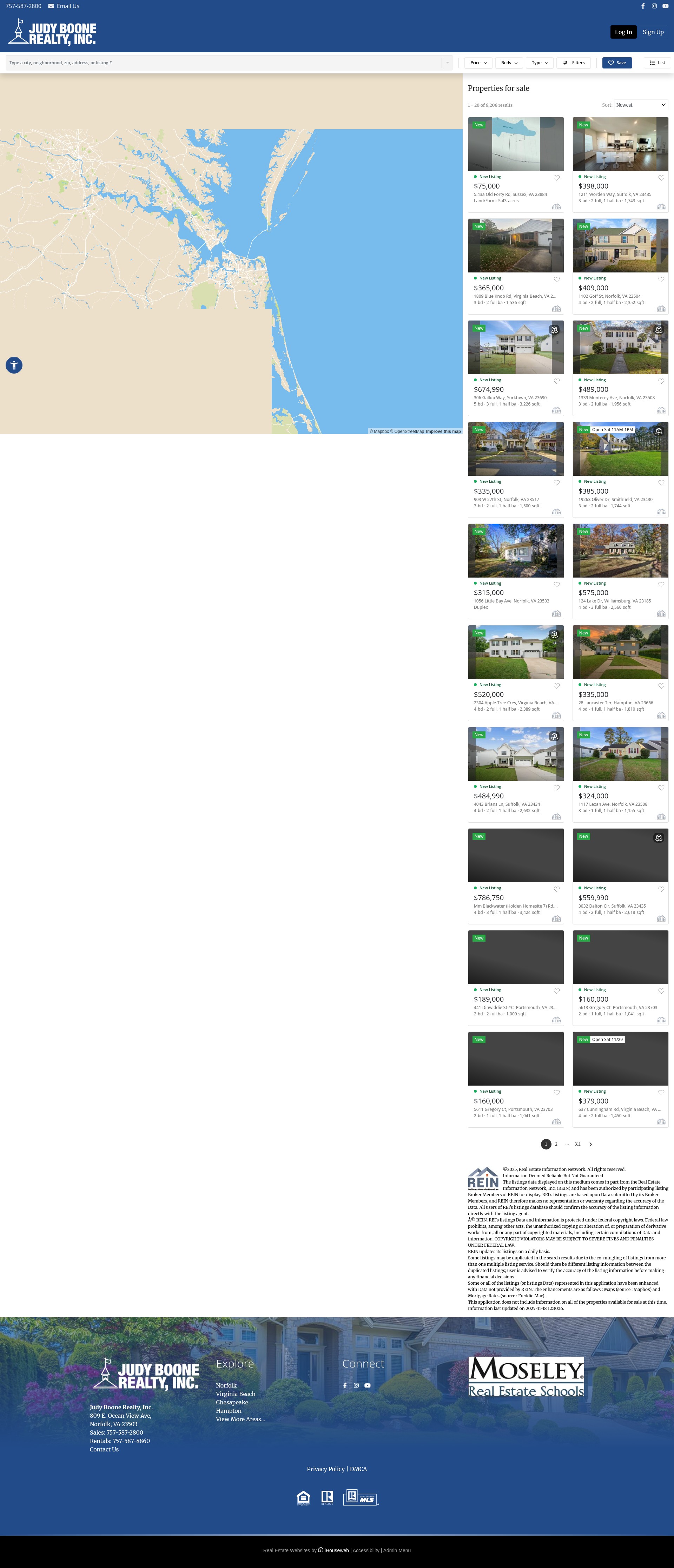 Screenshot of judyboonerealty.com