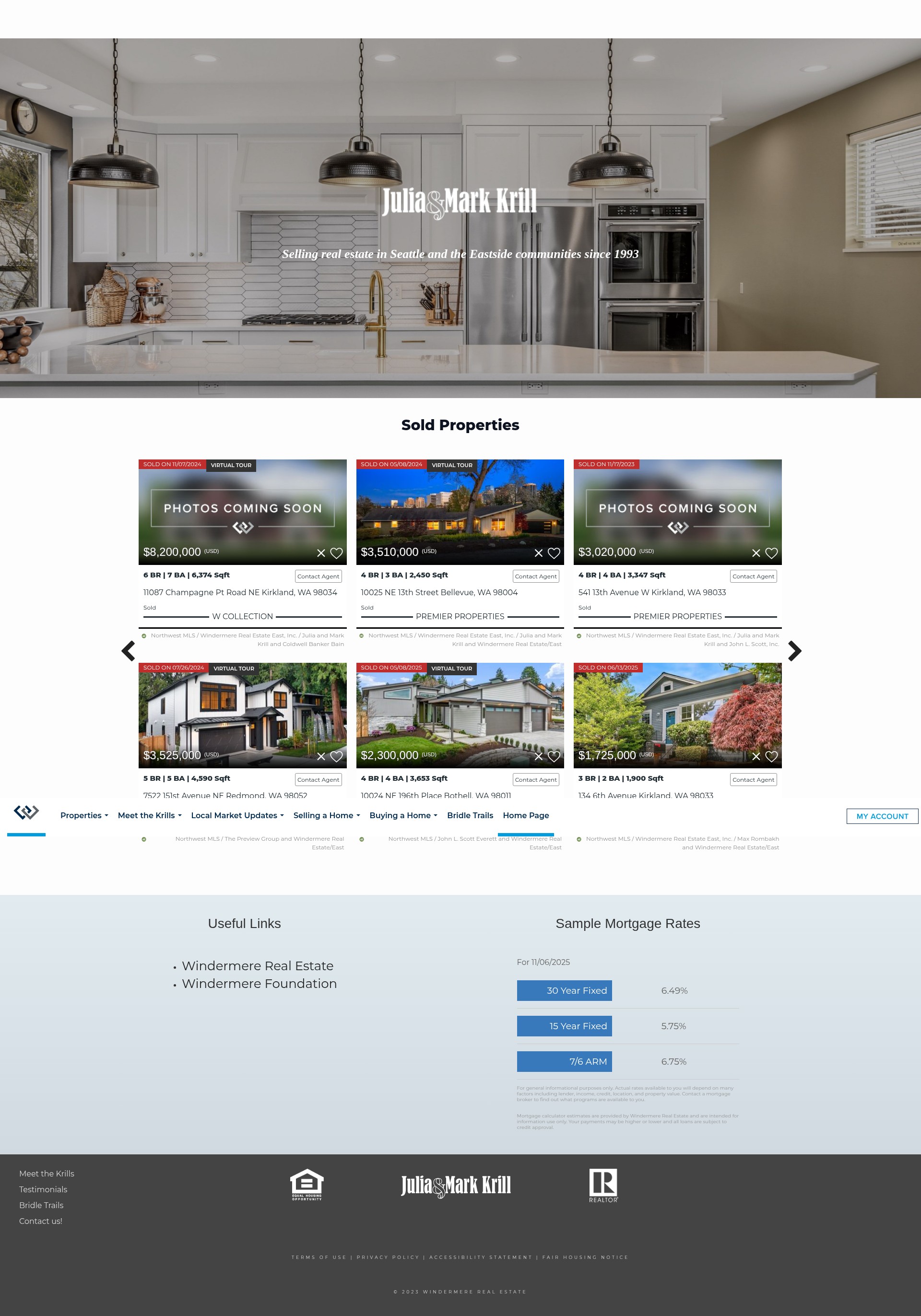 Screenshot of juliakrill.com
