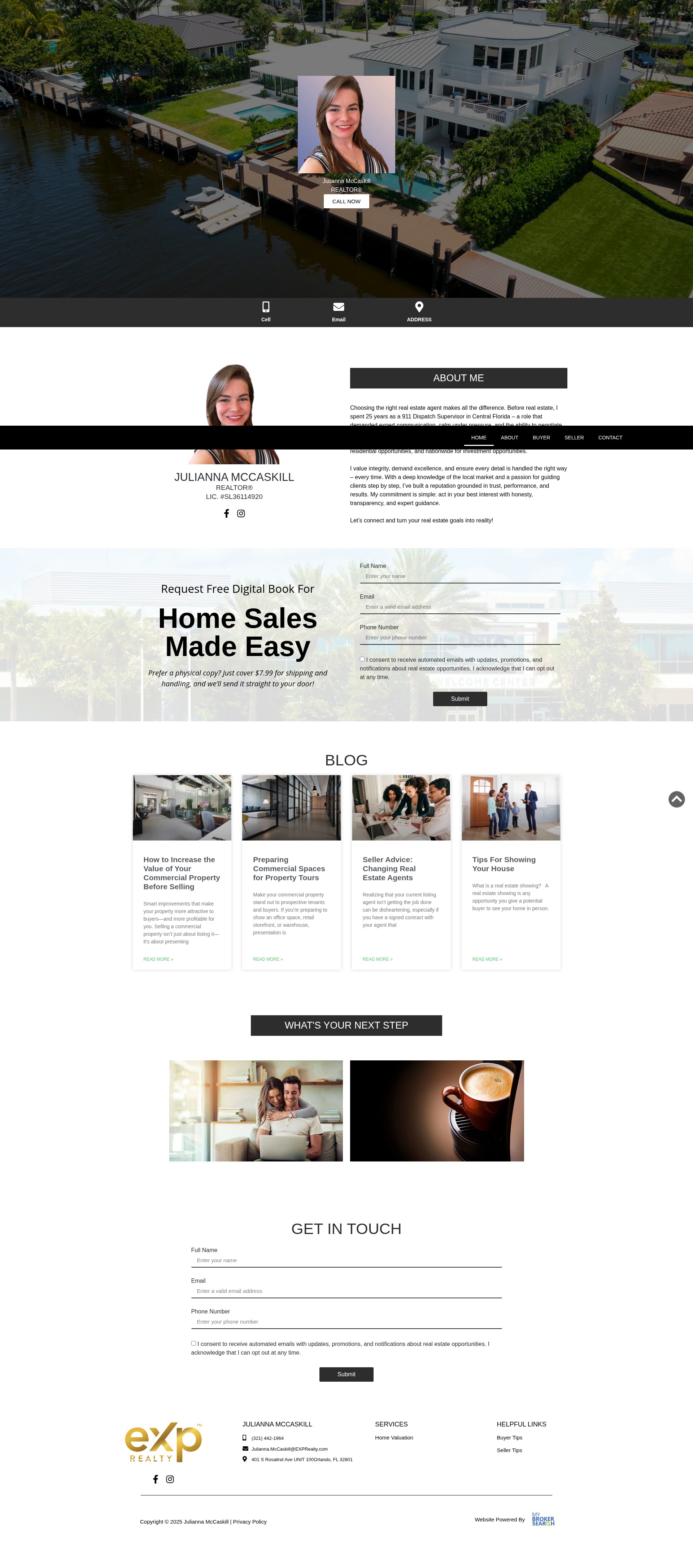 Screenshot of juliannamccaskill.com