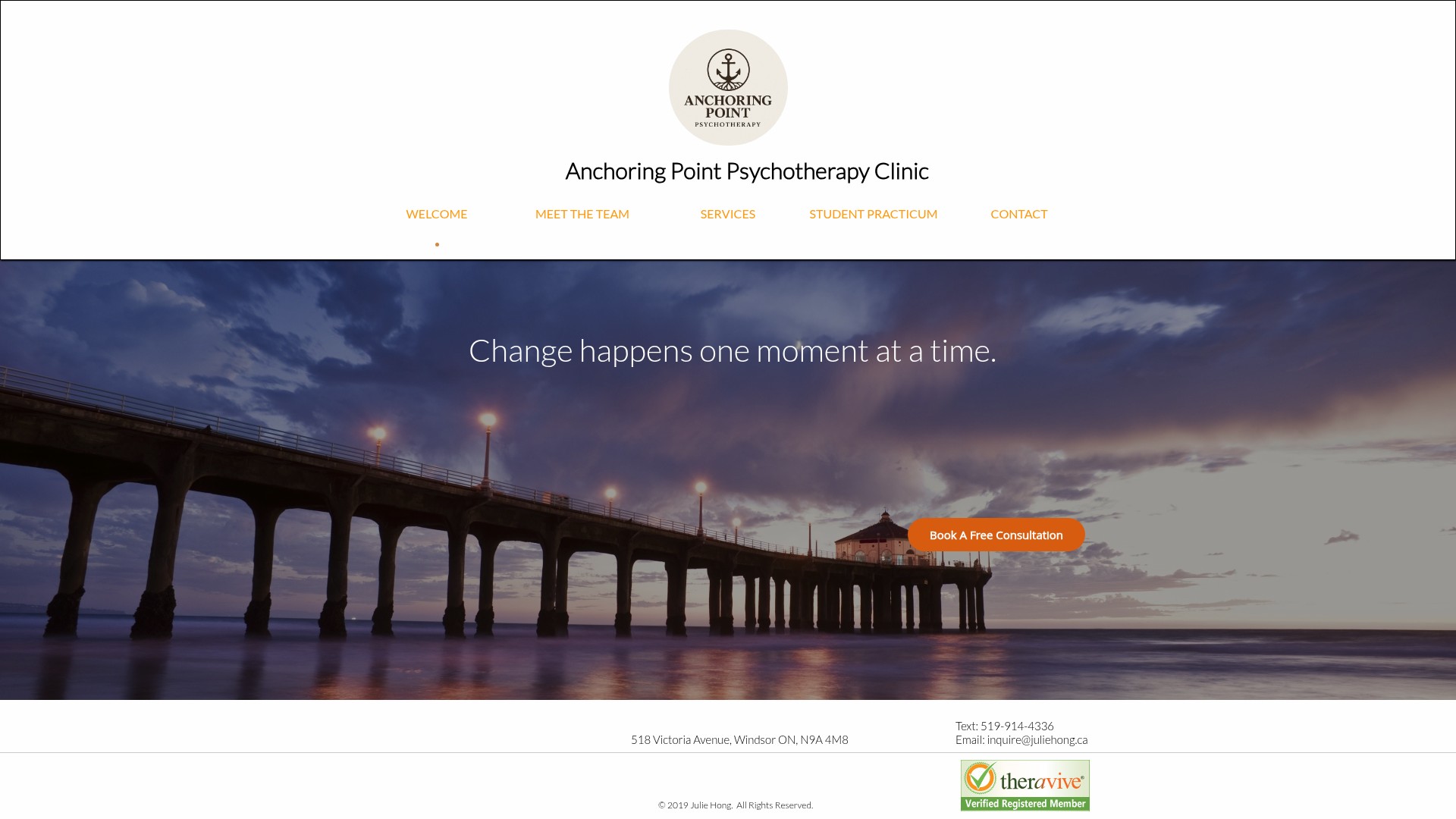 Screenshot of juliehong.ca