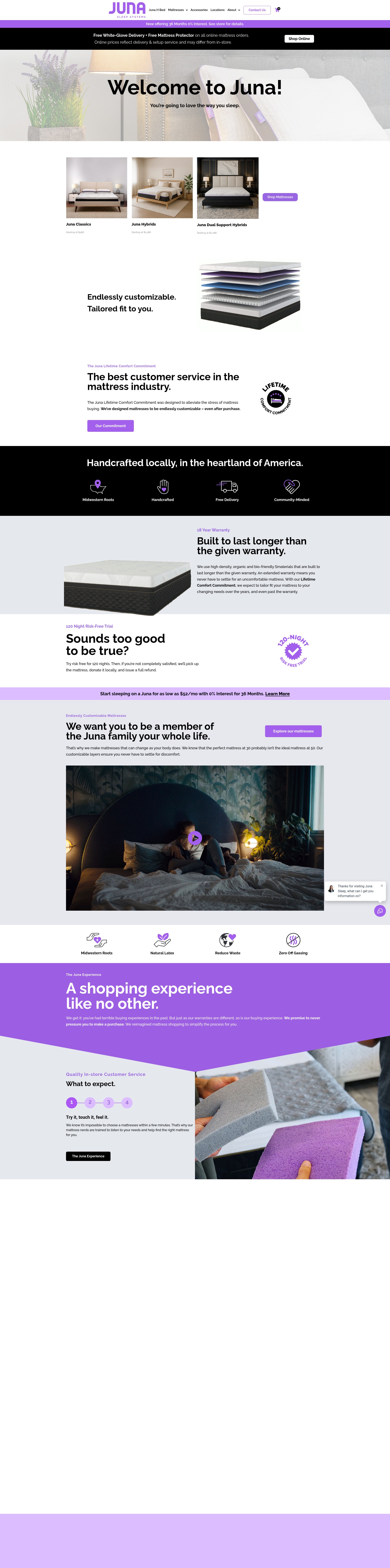 Screenshot of junasleep.com