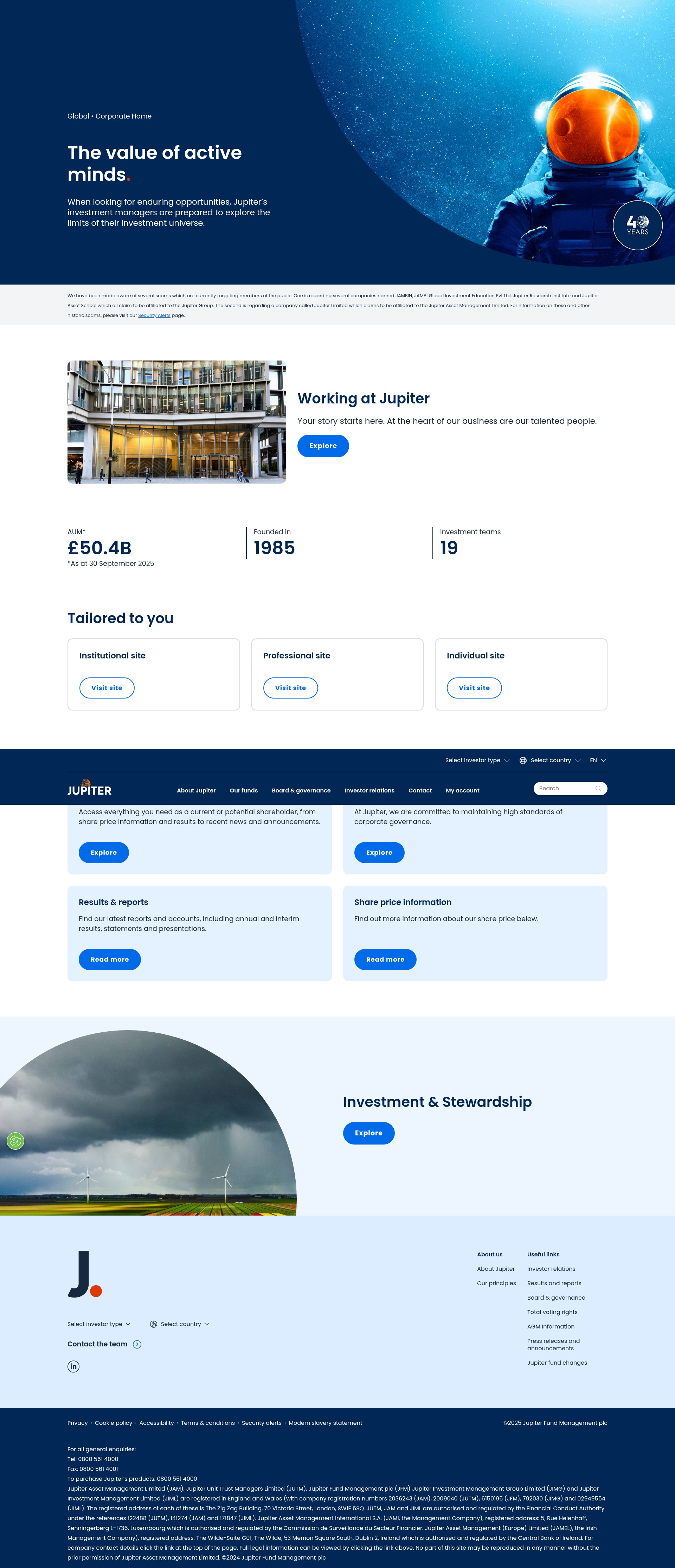 Screenshot of jupiteram.com