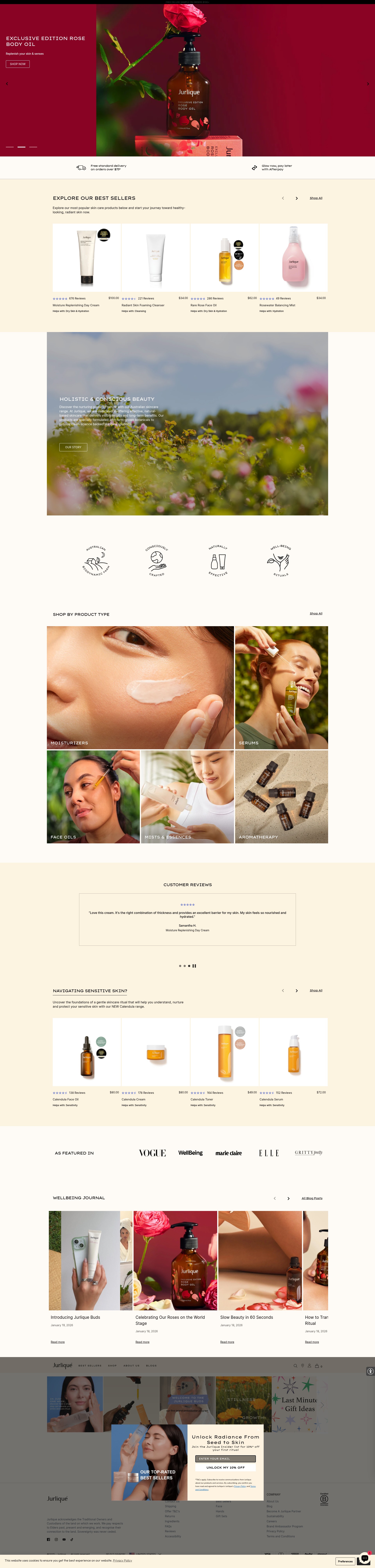 Screenshot of jurlique.com
