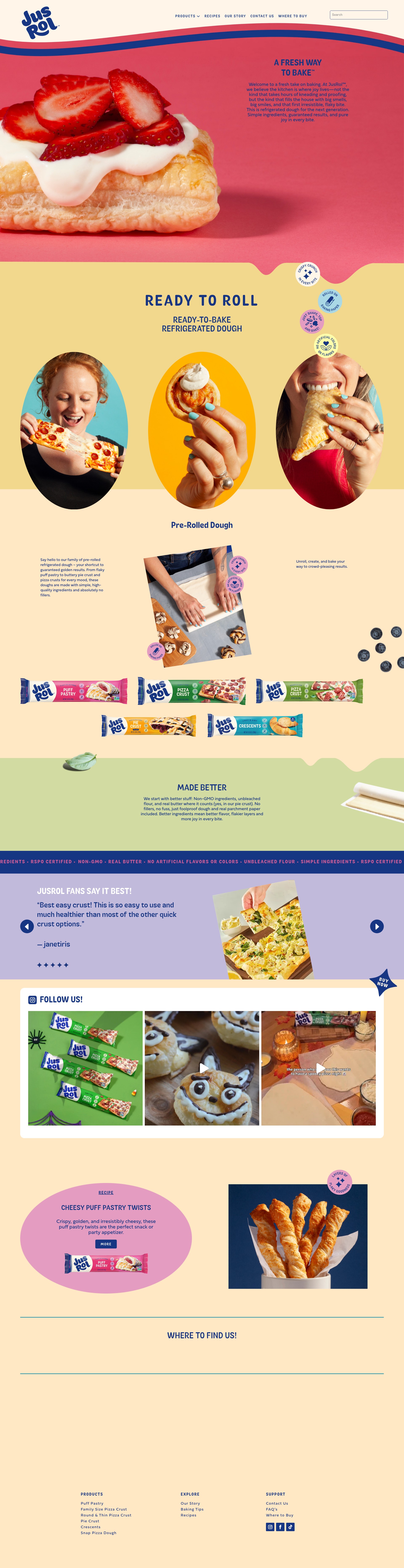 Screenshot of jusrol.com