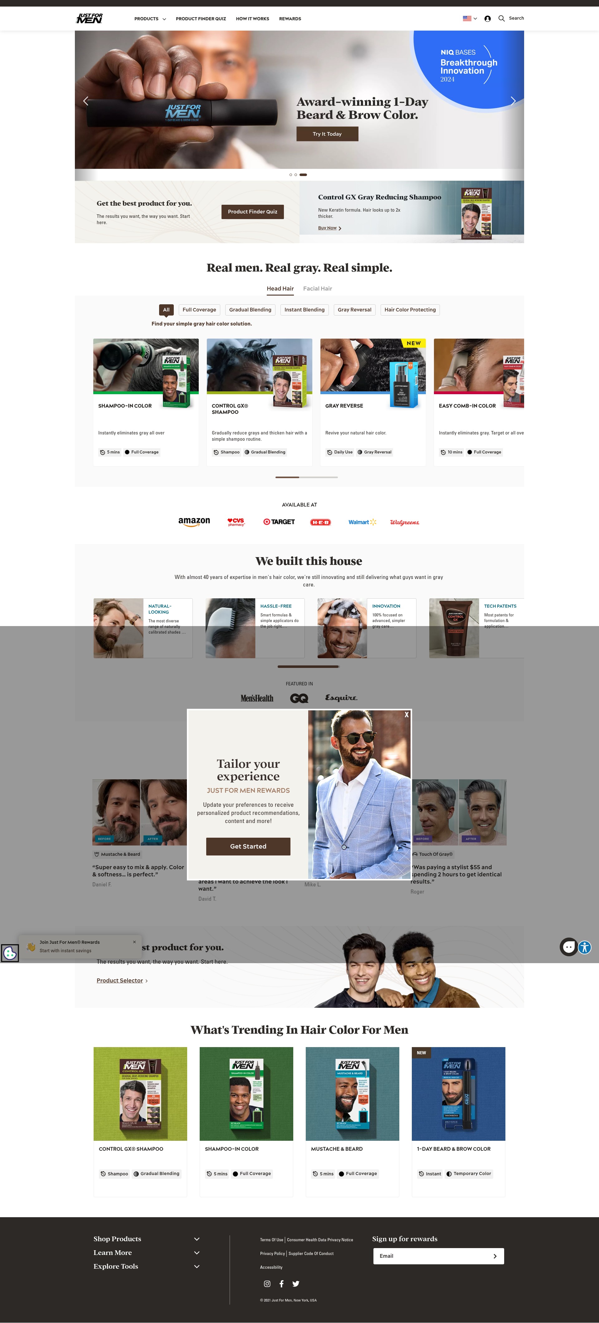 Screenshot of justformen.com