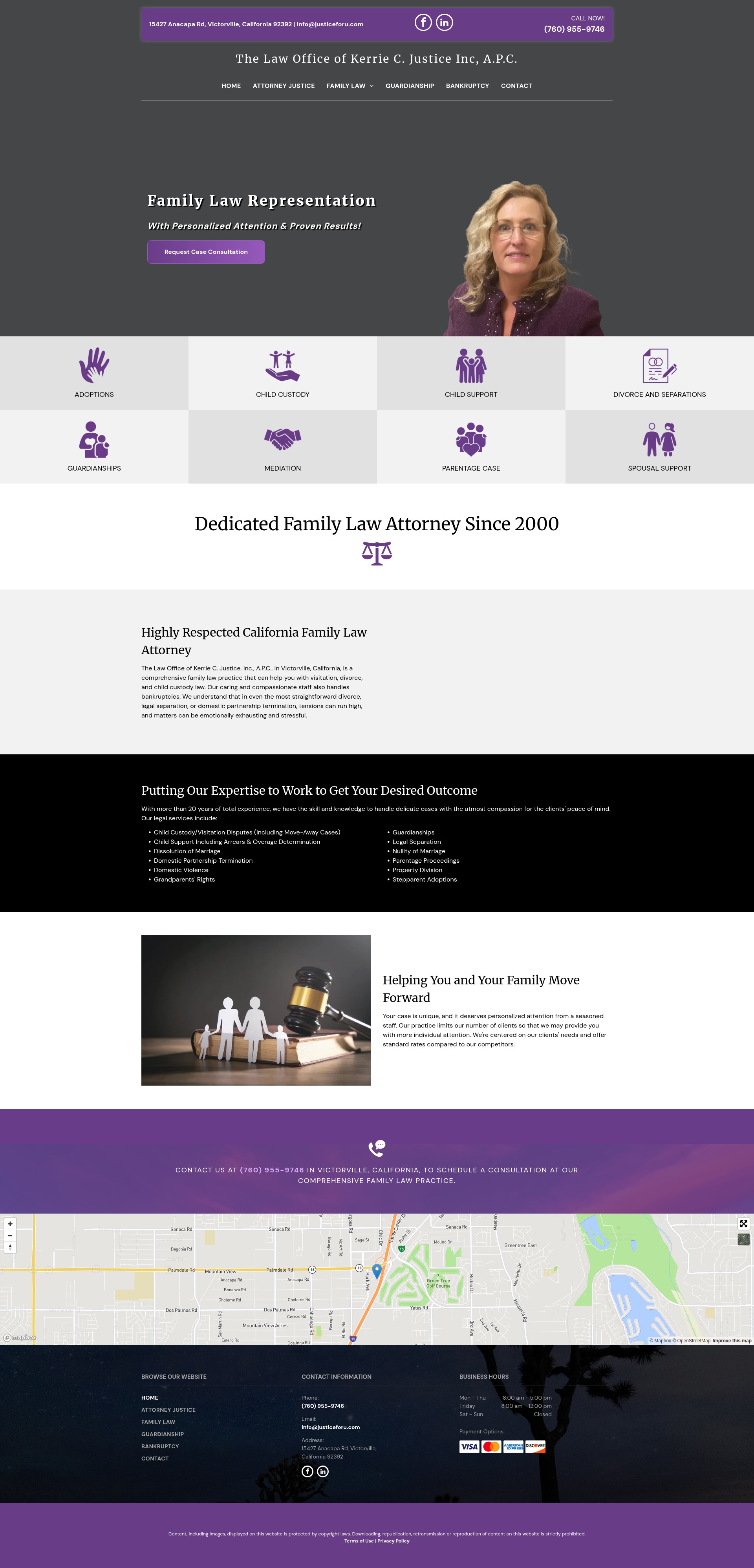 Screenshot of justiceforu.com