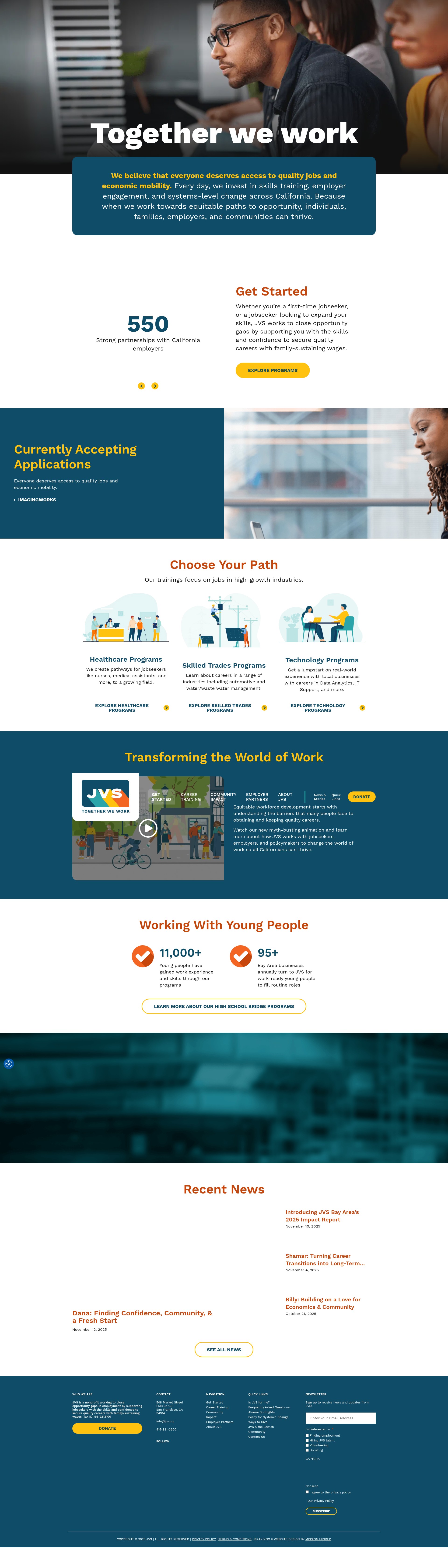 Screenshot of jvs.org