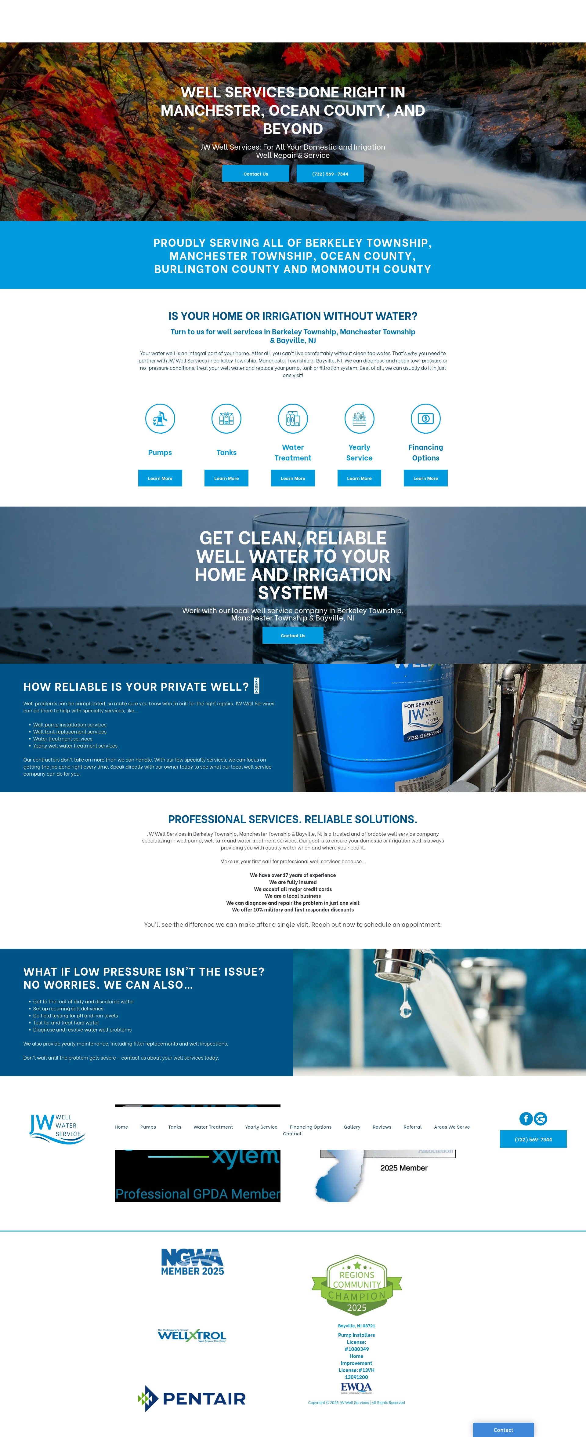Screenshot of jwwellservices.com