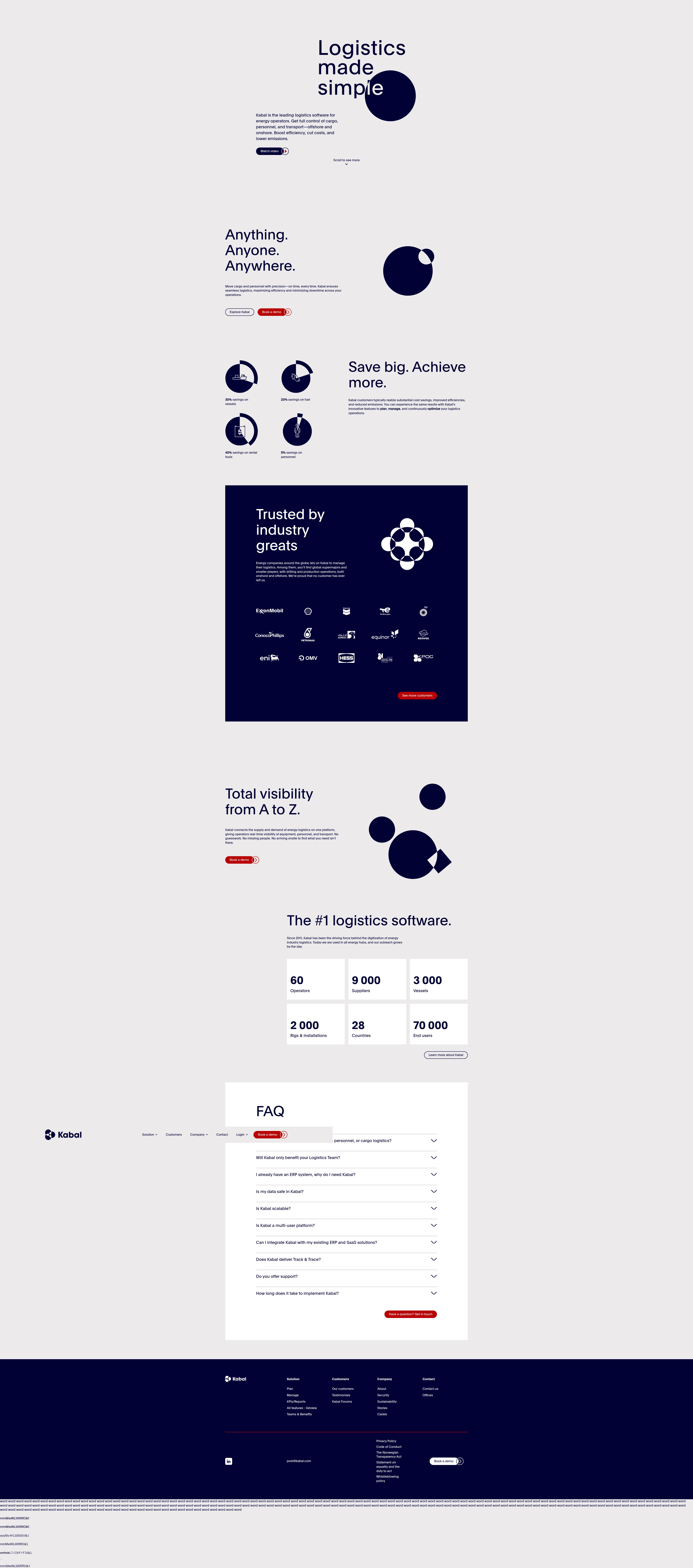 Screenshot of kabal.com
