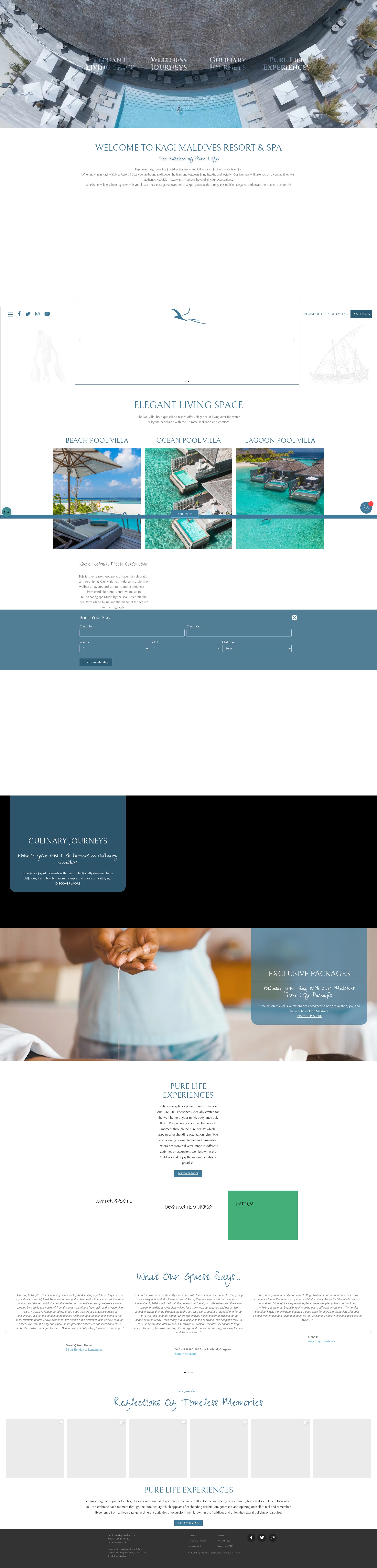 Screenshot of kagimaldives.com