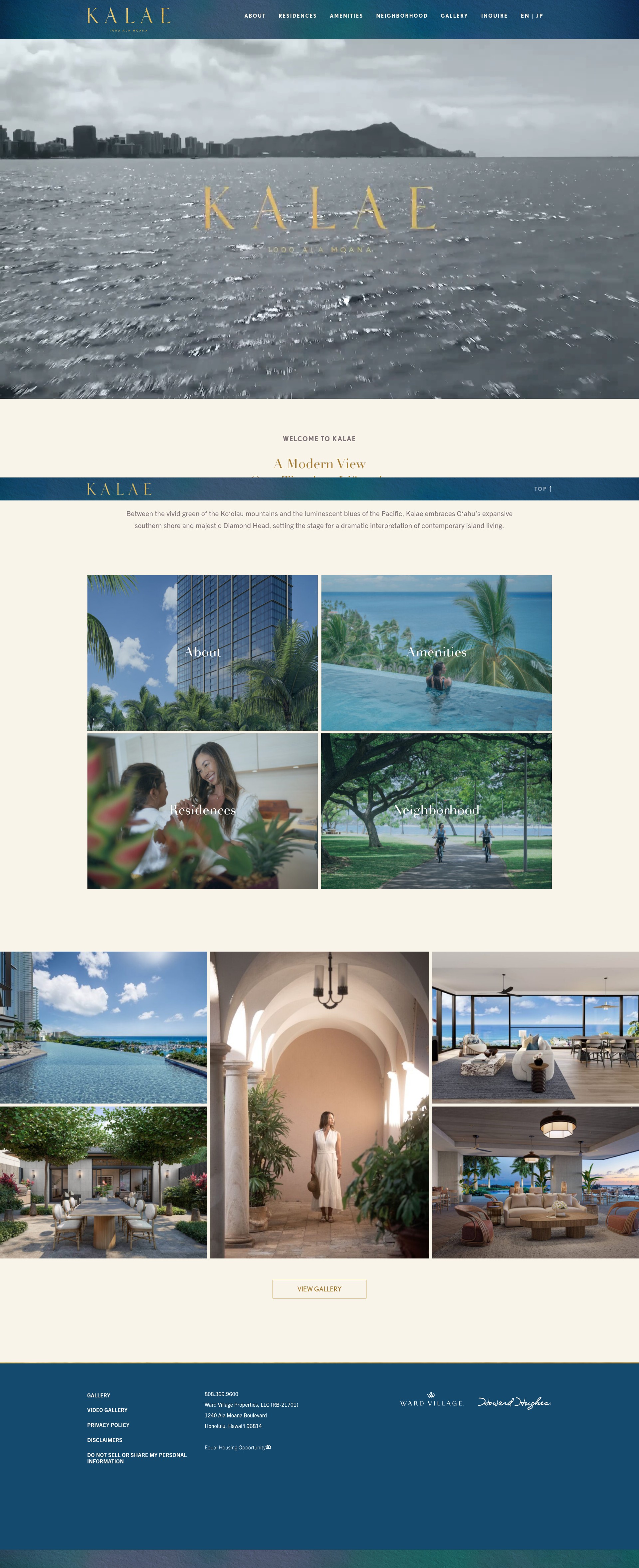 Screenshot of kalaewardvillage.com